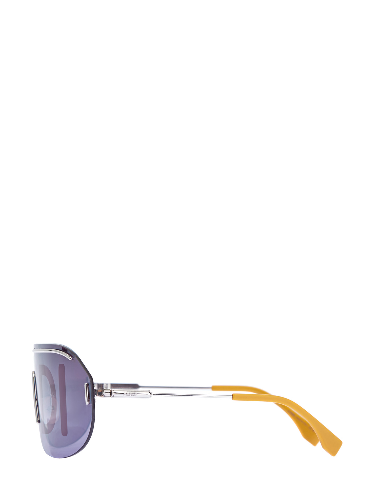 Очки-маска в легкой оправе с принтом на линзах FENDI (sunglasses), цвет мульти, размер 36.5;37;38;38.5;39;39.5;40 - фото 3