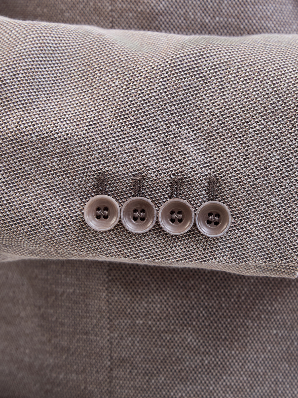 Хлопковый блейзер ручной работы с накладными карманами CANALI, цвет бежевый, размер 50;54;56 - фото 5