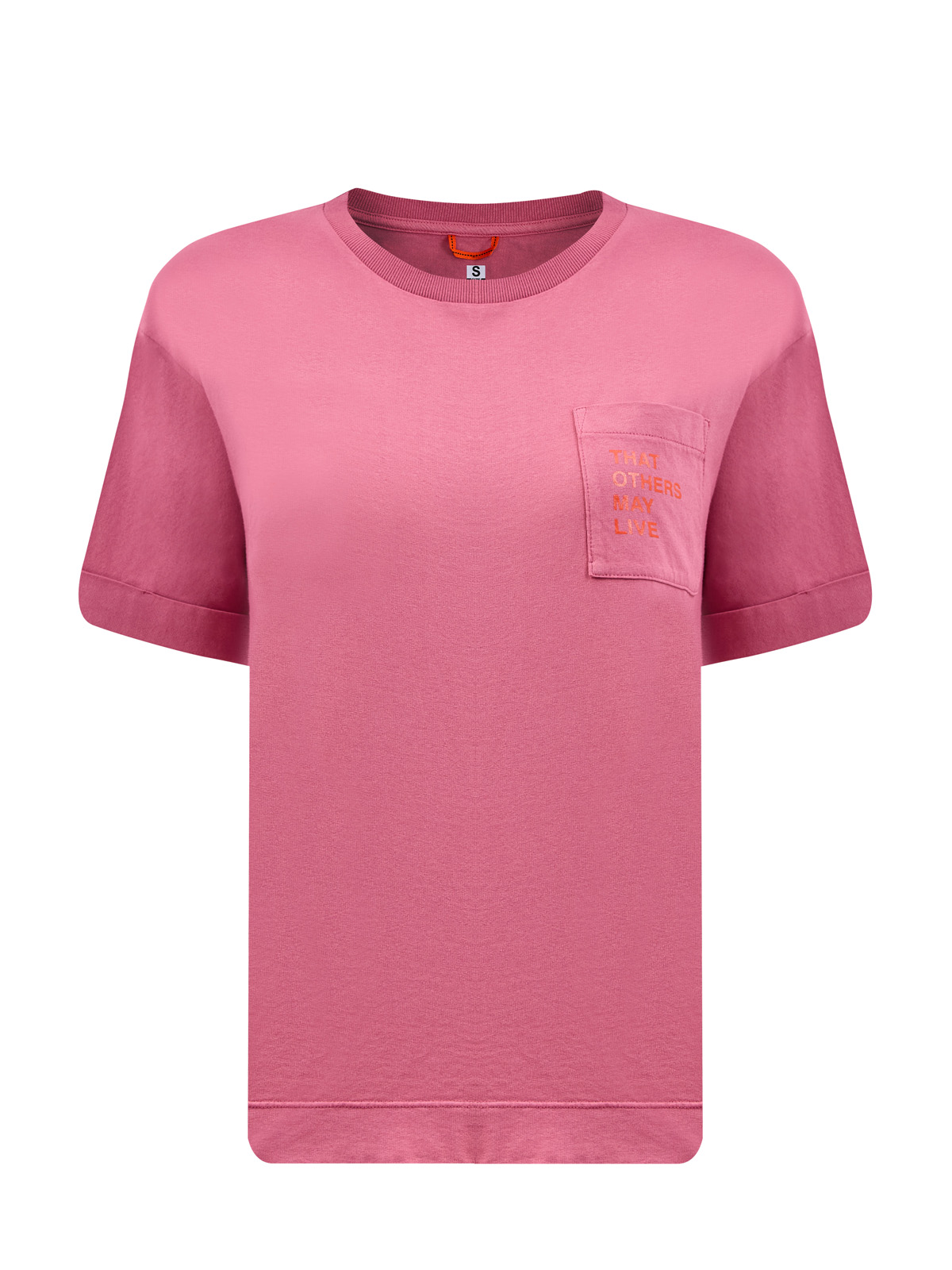 Футболка Marilene Tee из джерси с накладным карманом и принтом PARAJUMPERS, цвет розовый, размер XS;S;M;L