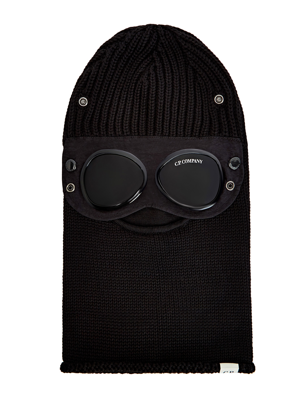 Шапка-балаклава Goggles из шерсти мериноса C.P.COMPANY, цвет черный, размер 50;52;54;56;46