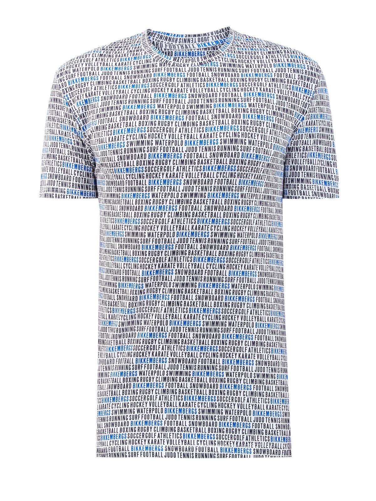 Хлопковая футболка с динамичным all-over принтом BIKKEMBERGS, цвет мульти, размер XL;2XL;3XL;L - фото 1