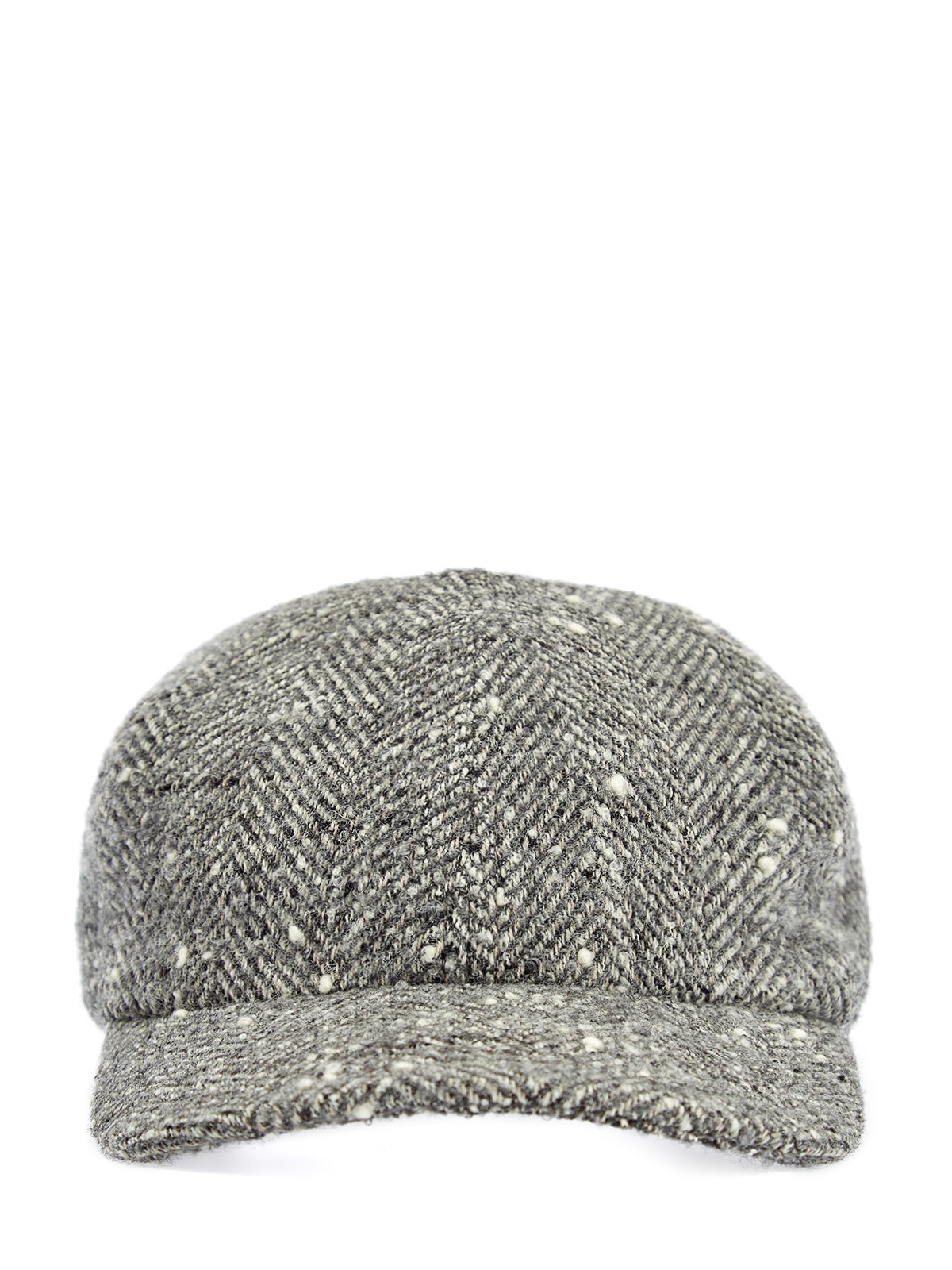 

Бейсболка из шерсти и альпаки с шевронным узором, Серый, Бейсболка из шерсти и альпаки с шевронным узором