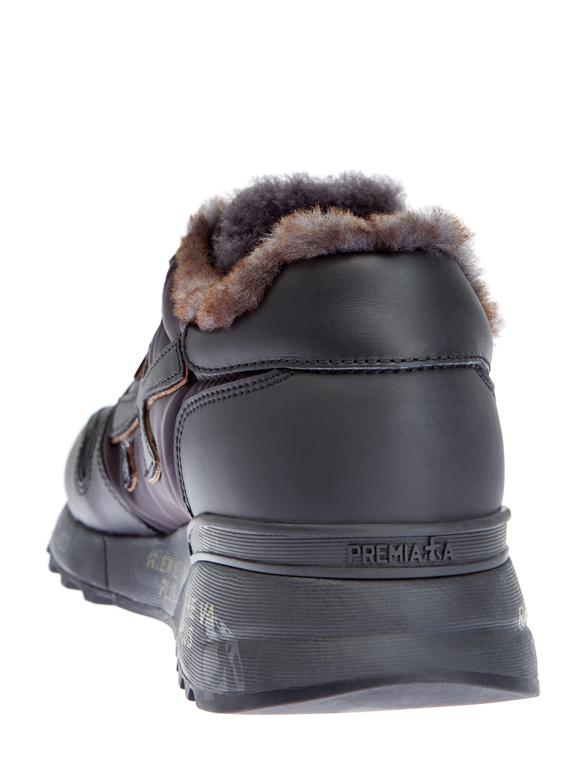 Утепленные мехом кроссовки Mick с принтом на ранте PREMIATA, цвет черный, размер 6;7;8;9;10;11 - фото 4