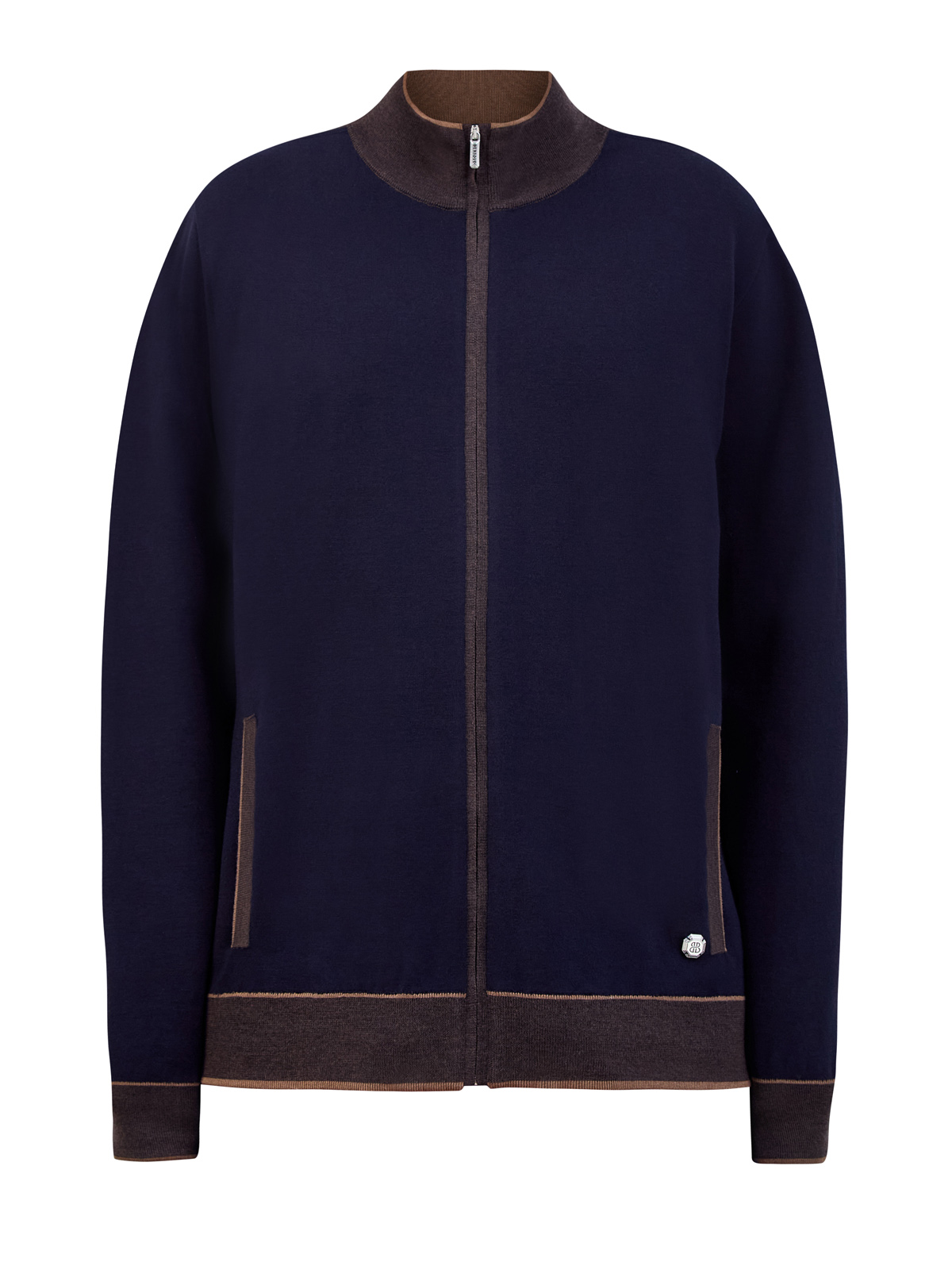 

Спортивная толстовка с отделкой colorblock и литым логотипом, Синий, Спортивная толстовка с отделкой colorblock и литым логотипом