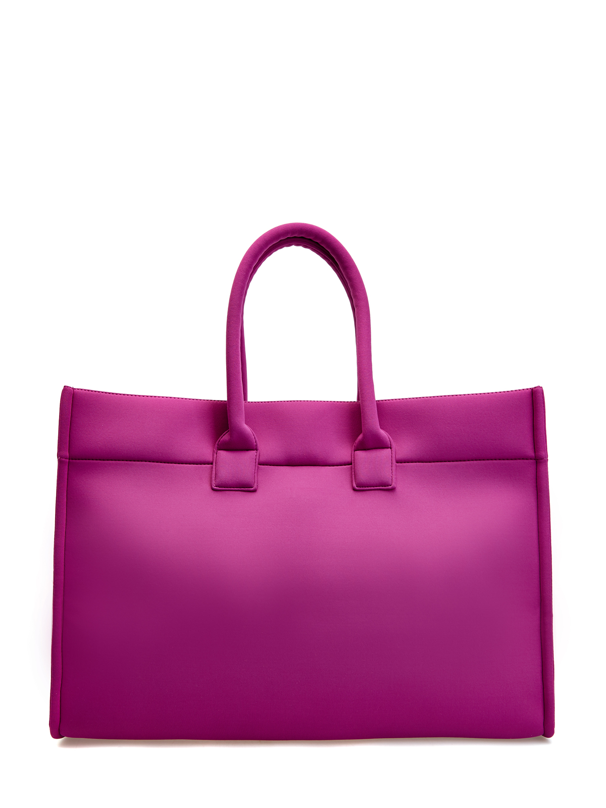 Мягкая сумка-шоппер с логотипом из мерцающих стразов FISICO, цвет фиолетовый, размер M - фото 5