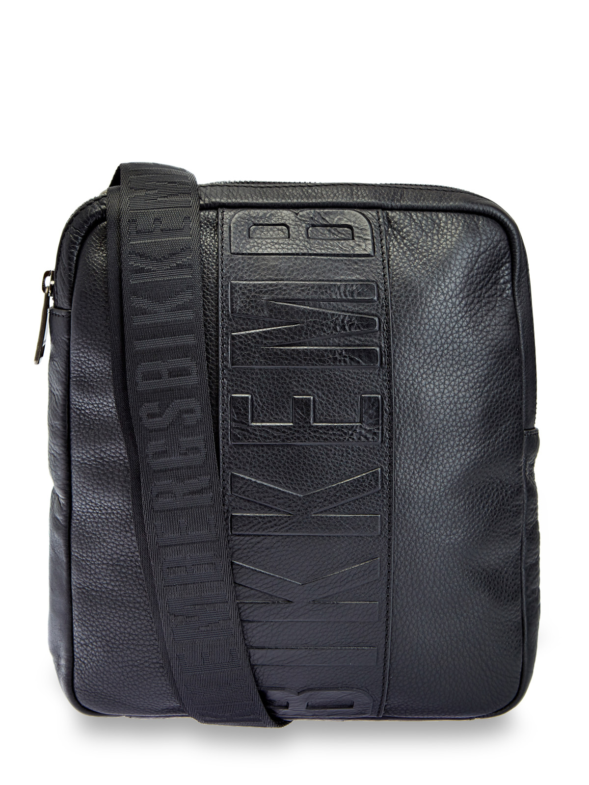 Плечевая сумка-мессенджер с регулируемым ремнем BIKKEMBERGS, цвет черный, размер 54;56;58;48 - фото 1