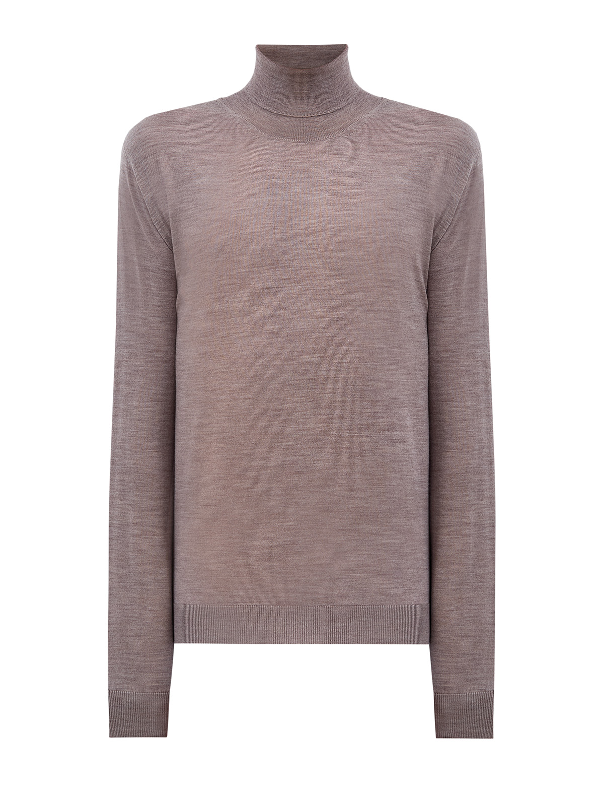 

Базовая водолазка из тонкой меланжевой шерсти, Бежевый, Базовая водолазка из тонкой меланжевой шерсти