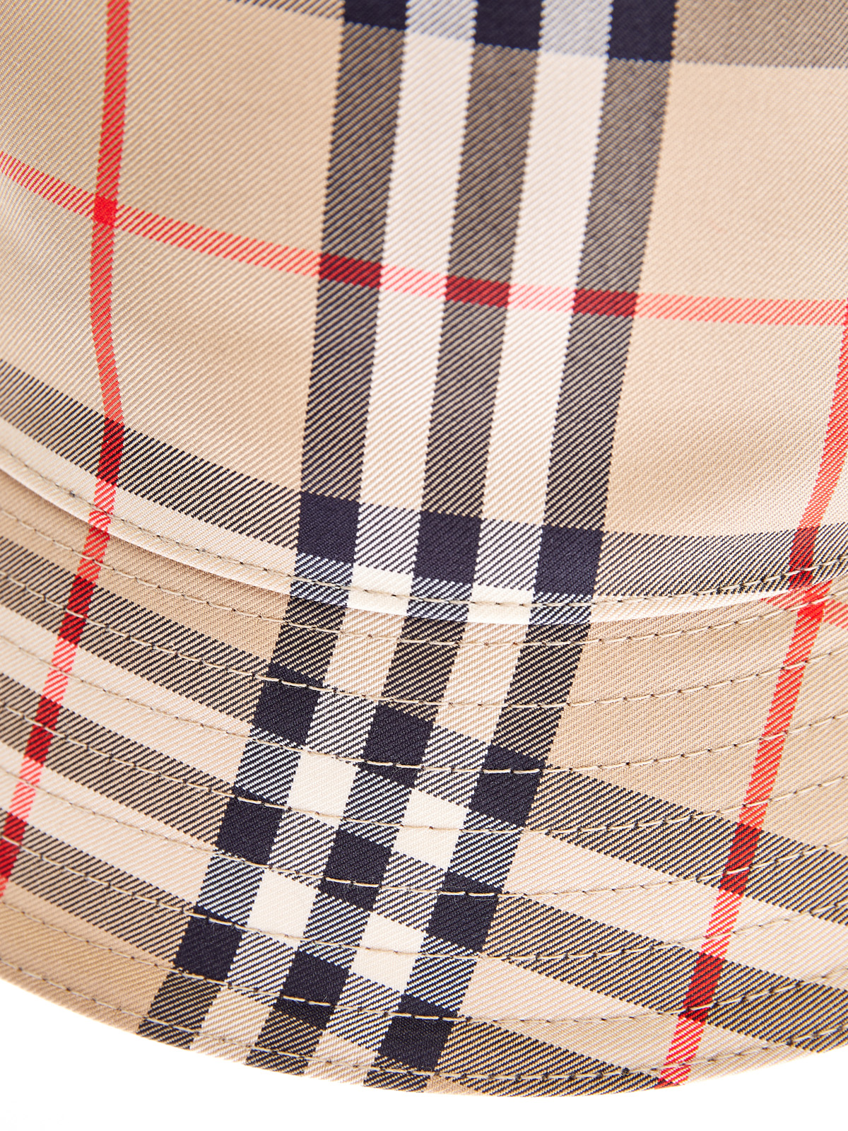 Хлопковая панама с винтажным принтом BURBERRY, цвет коричневый, размер S - фото 4