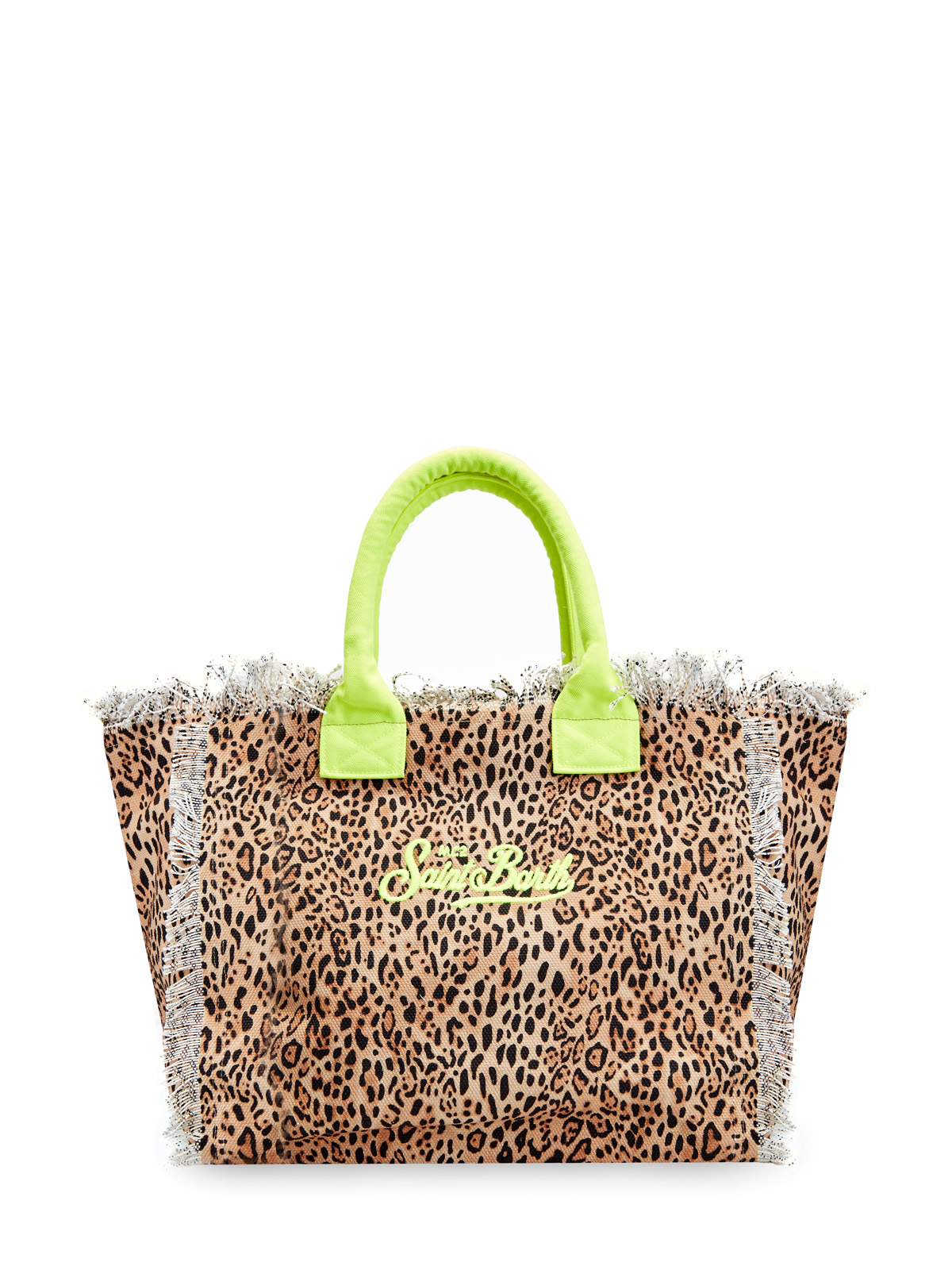 Холщовая сумка Vanity с леопардовым паттерном MC2 SAINT BARTH, цвет мульти, размер S - фото 4