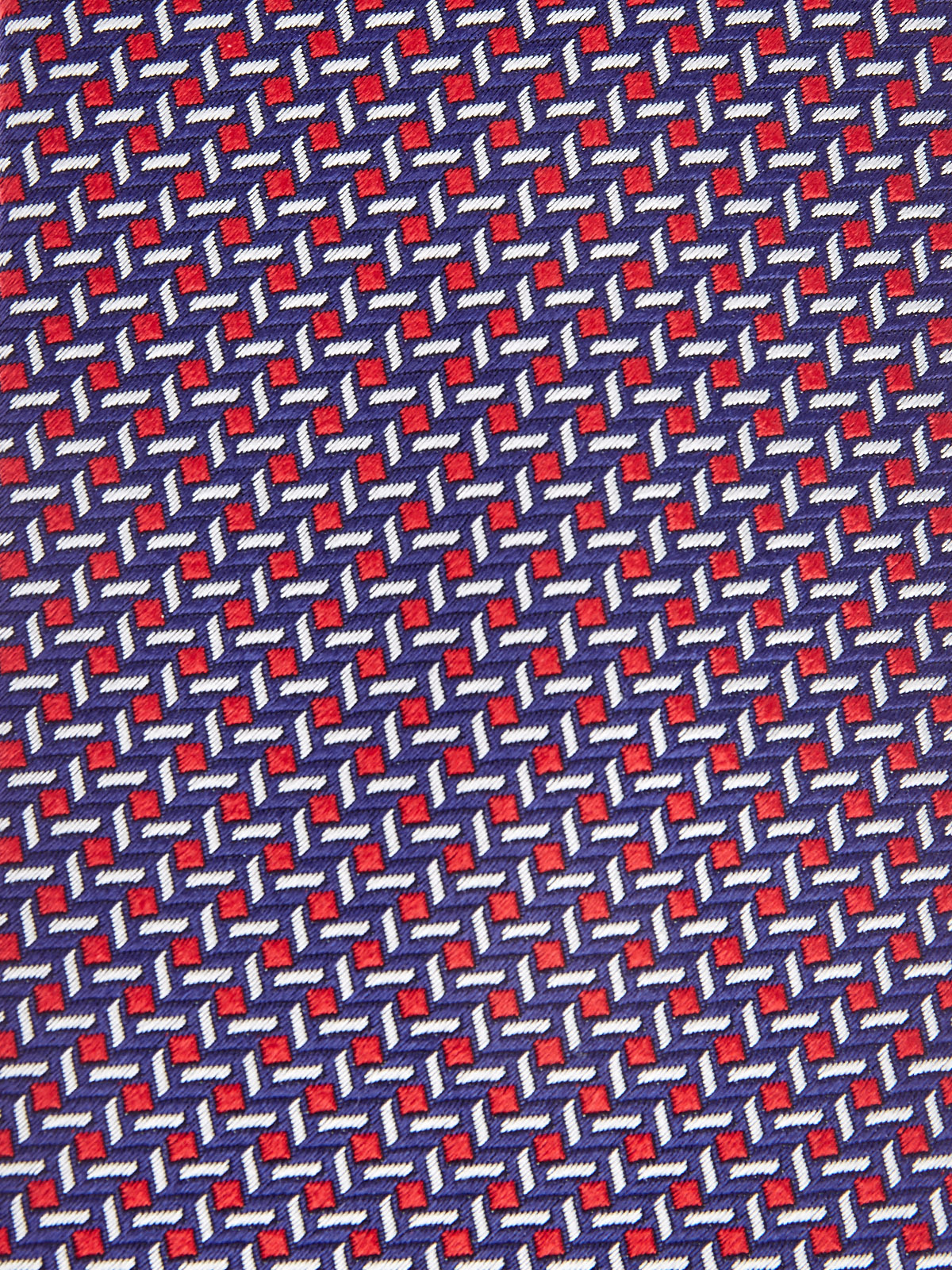 Шелковый галстук с текстурным геометрическим принтом CANALI, цвет мульти, размер M - фото 3