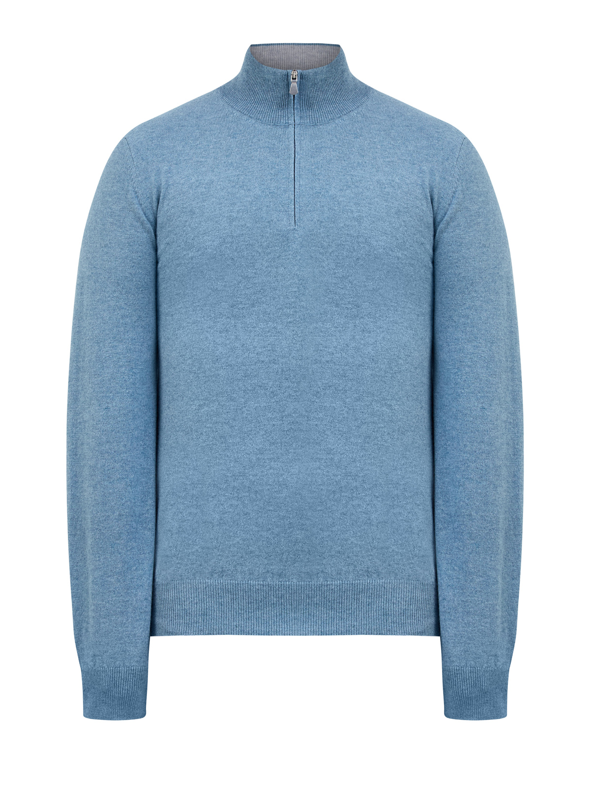 Кашемировый джемпер с высоким воротом half-zip 52110₽