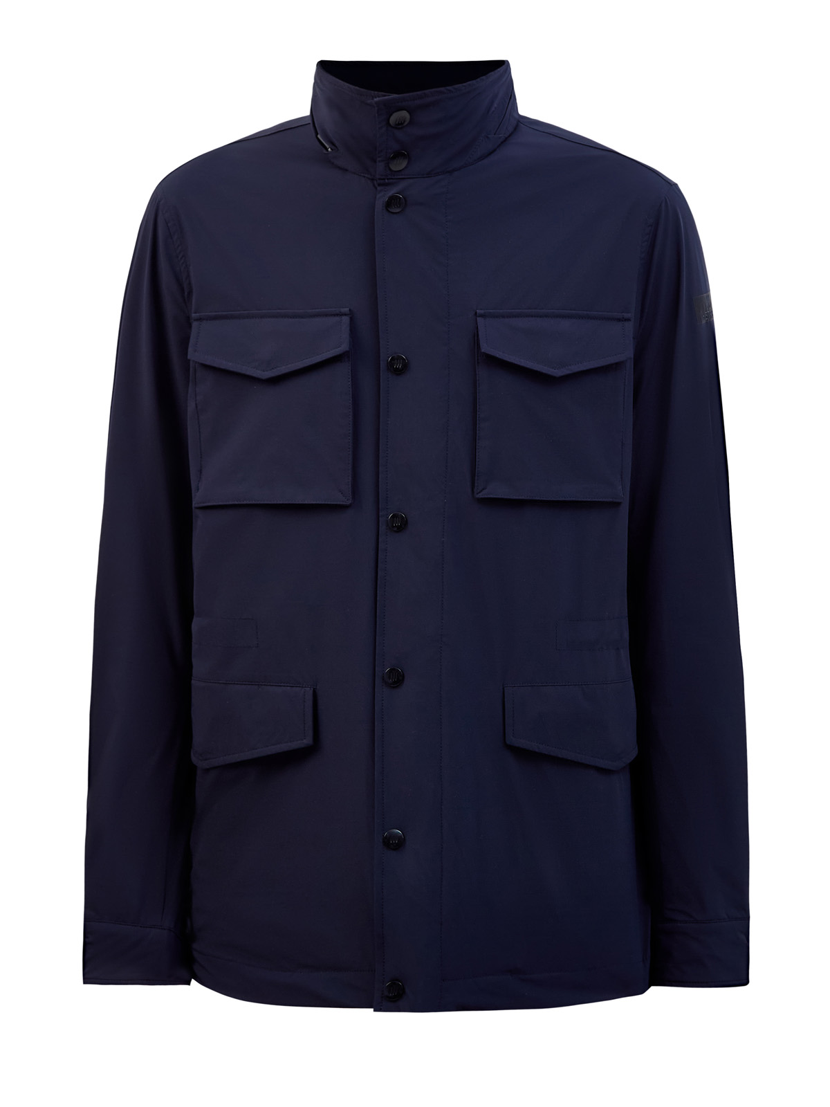 Куртка с потайным капюшоном на молнии и накладными карманами HETREGO, цвет синий, размер L;XL;2XL;3XL;4XL