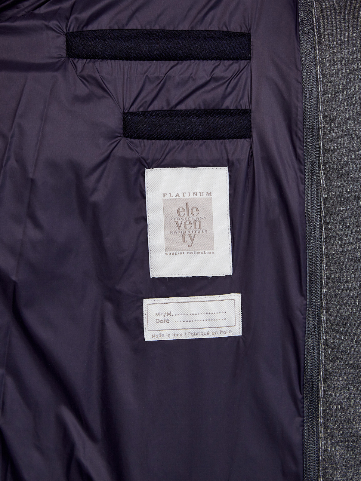 Комбинированная куртка из шерстяной фланели и кашемира ELEVENTY, цвет синий, размер 48;52 - фото 6