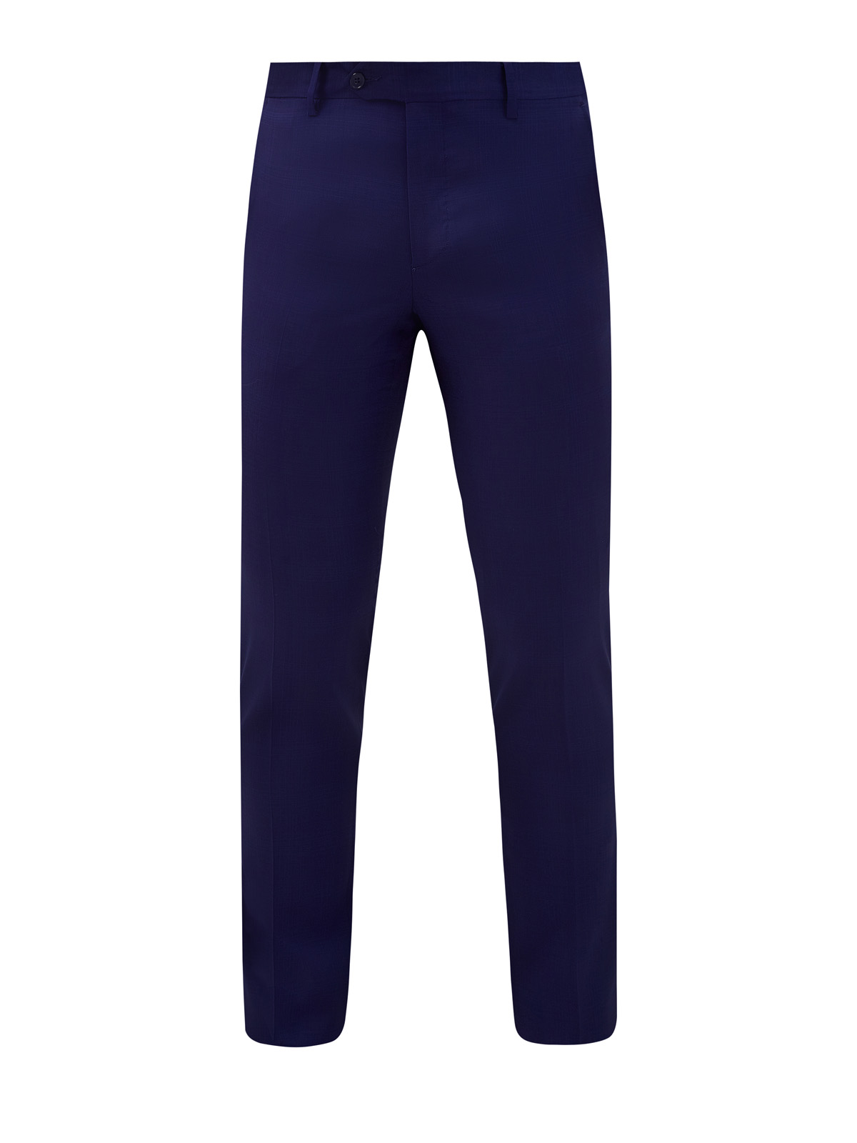 Костюмные брюки из эластичной шерсти с мелованным узором L.B.M. 1911, цвет синий, размер 52;54;56