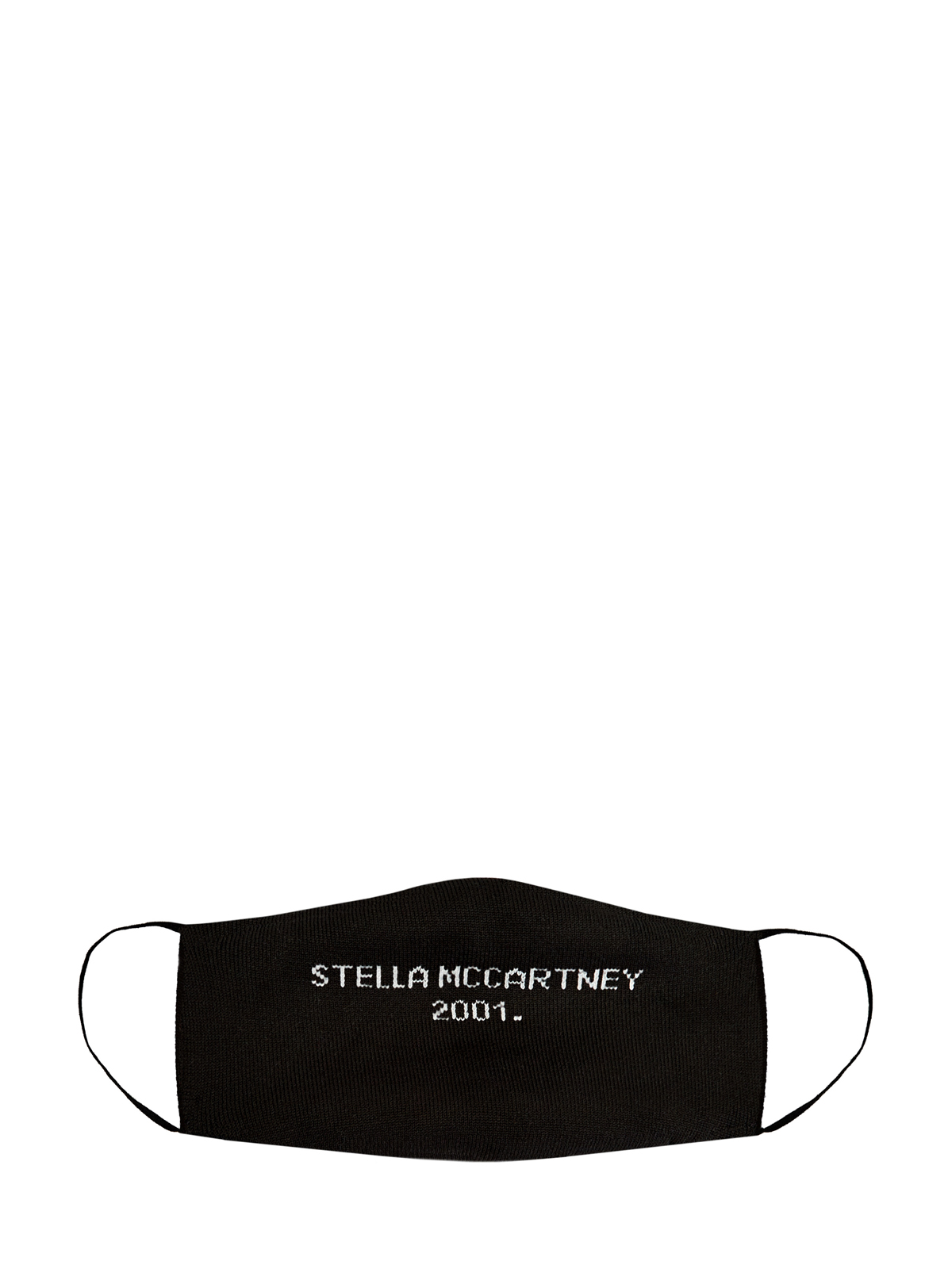 Многоразовая защитная маска из органического хлопка STELLA McCARTNEY черного цвета