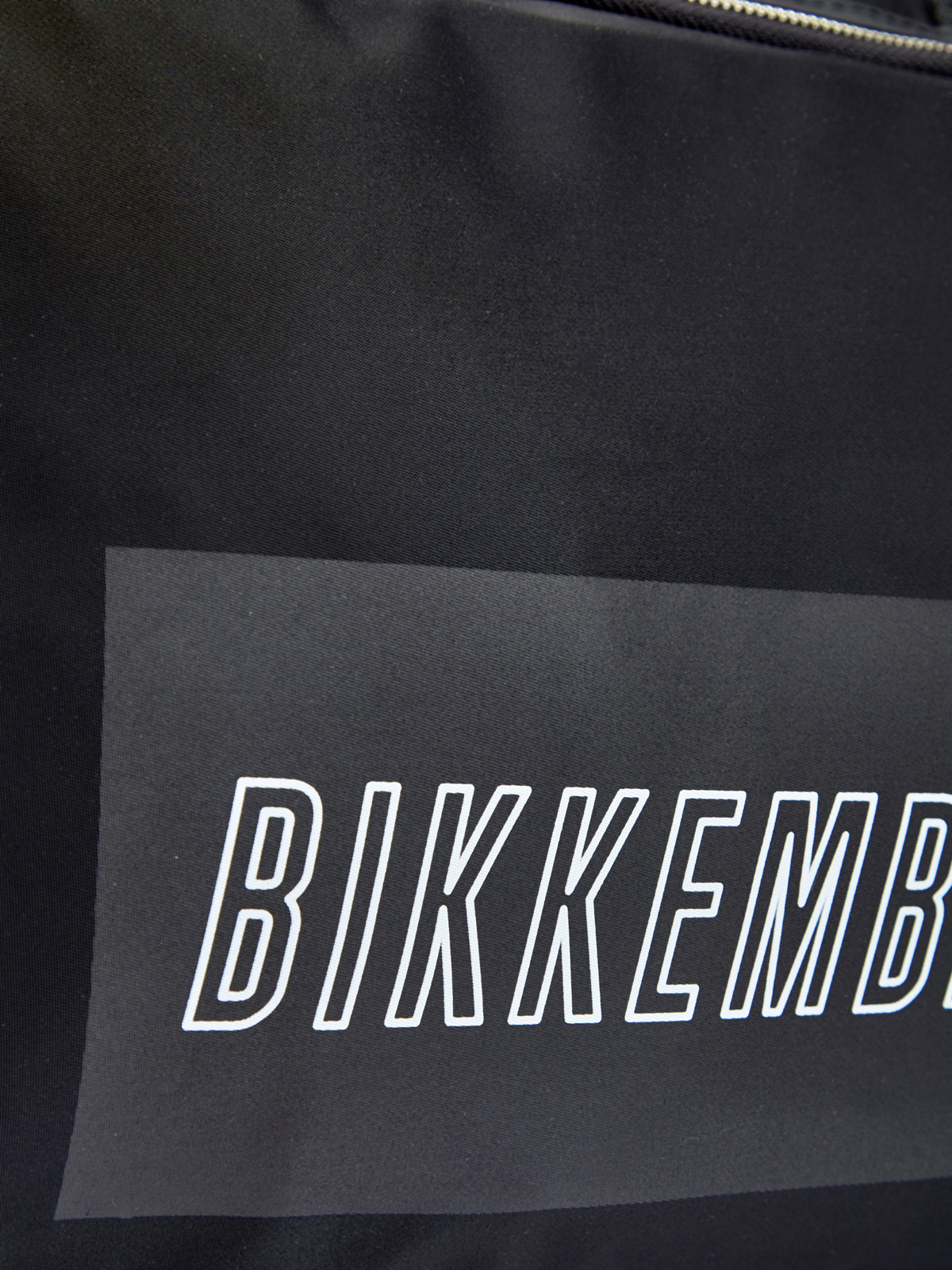 Спортивная сумка из матового нейлона и экокожи с принтом BIKKEMBERGS, цвет черный, размер 54;56;58;48 - фото 6