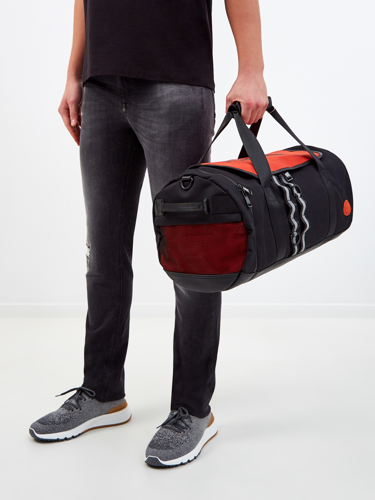 Спортивная сумка Bounce из прочного текстиля с принтом BIKKEMBERGS, цвет черный, размер 5;6;7;8;9 - фото 2