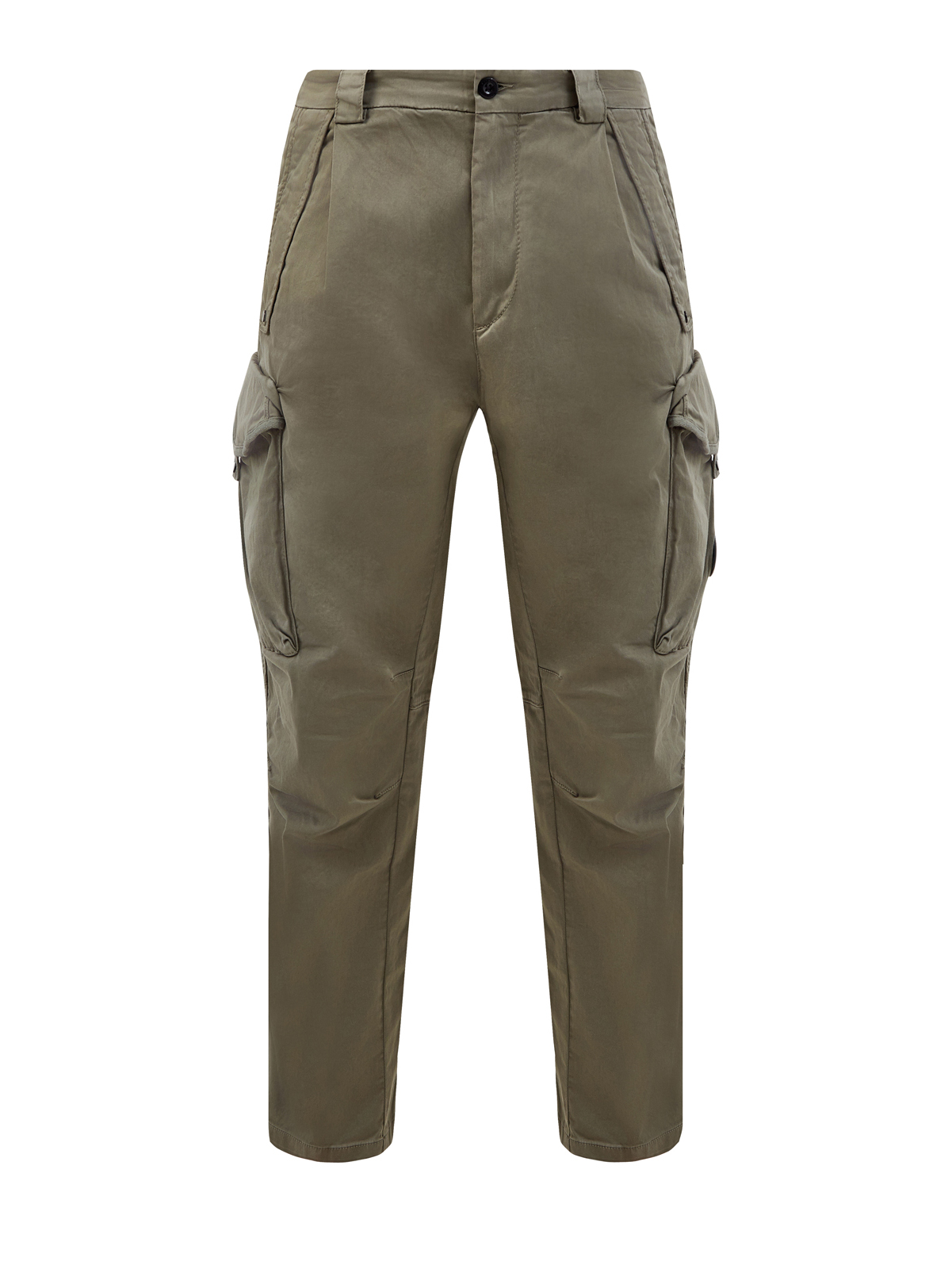 Свободные брюки-карго из матового хлопка Stretch Sateen C.P.COMPANY, цвет зеленый, размер S;M;XL;L - фото 1