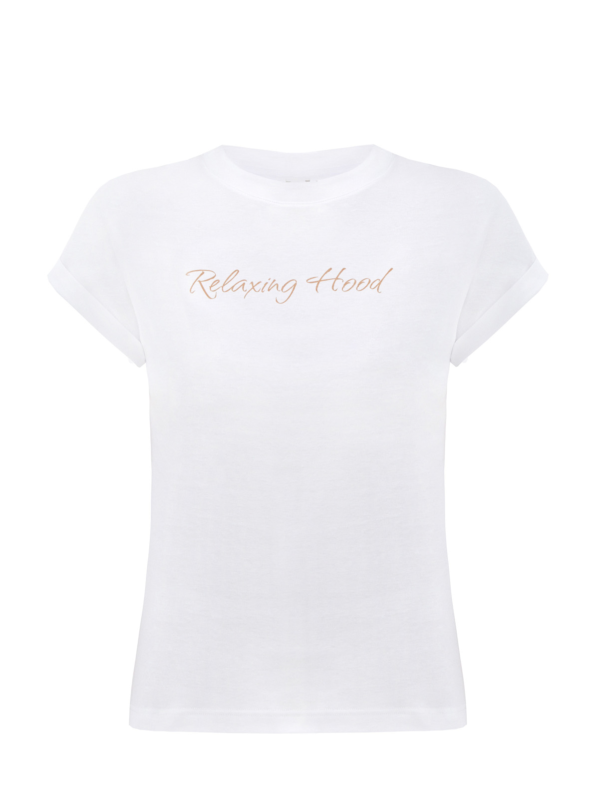 Хлопковая футболка с минималистичным принтом Relaxing Hood ELEVENTY, цвет белый, размер 40;42;44;46;38 - фото 1