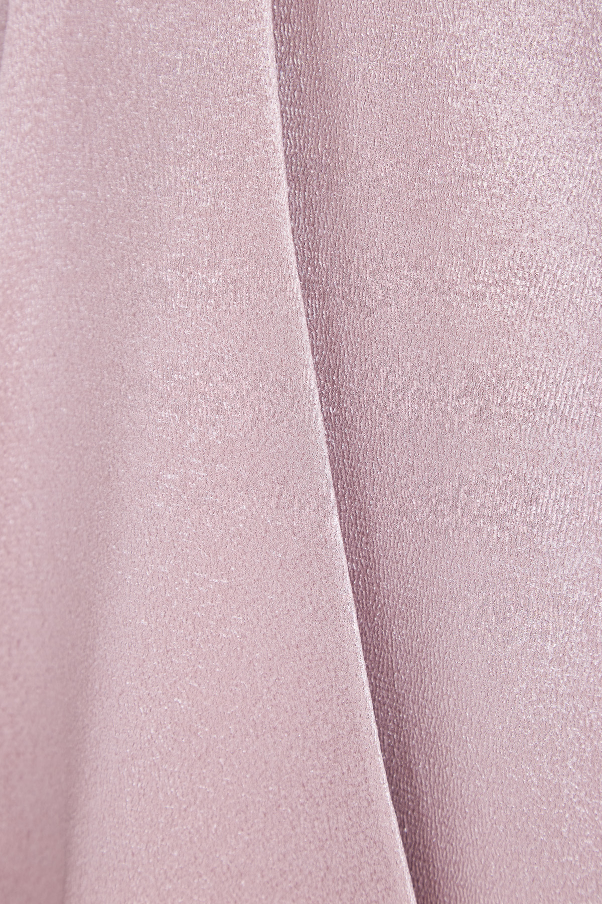 Платье из тисненого металлизрованного атласа с воротником-халтером VALENTINO, цвет розовый, размер 42;44 - фото 5