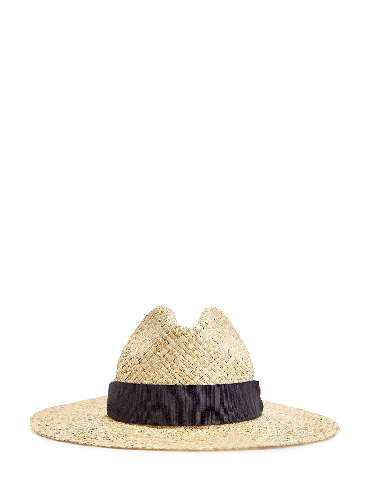 Плетеная шляпа с лентой и цепочками Punto Luce PESERICO, цвет бежевый, размер L;M