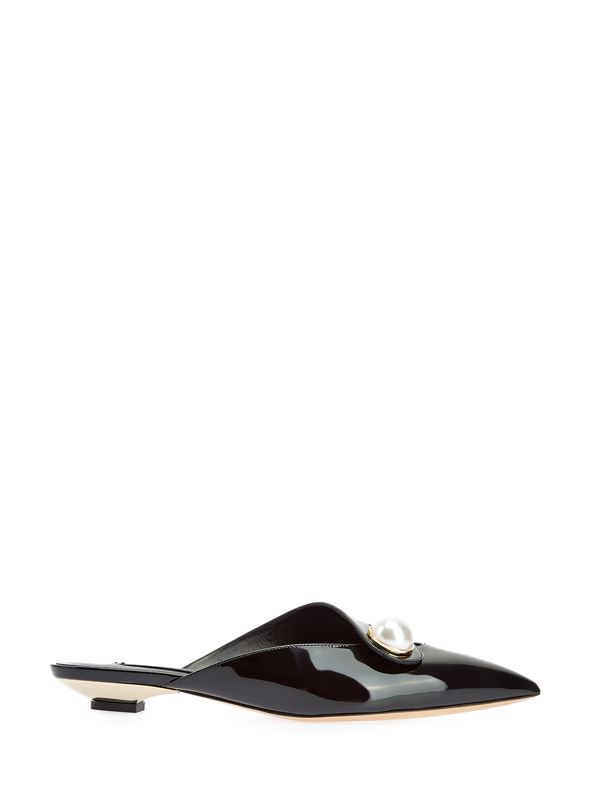 Мюли Blade из лакированной кожи с элегантной деталью 76240₽