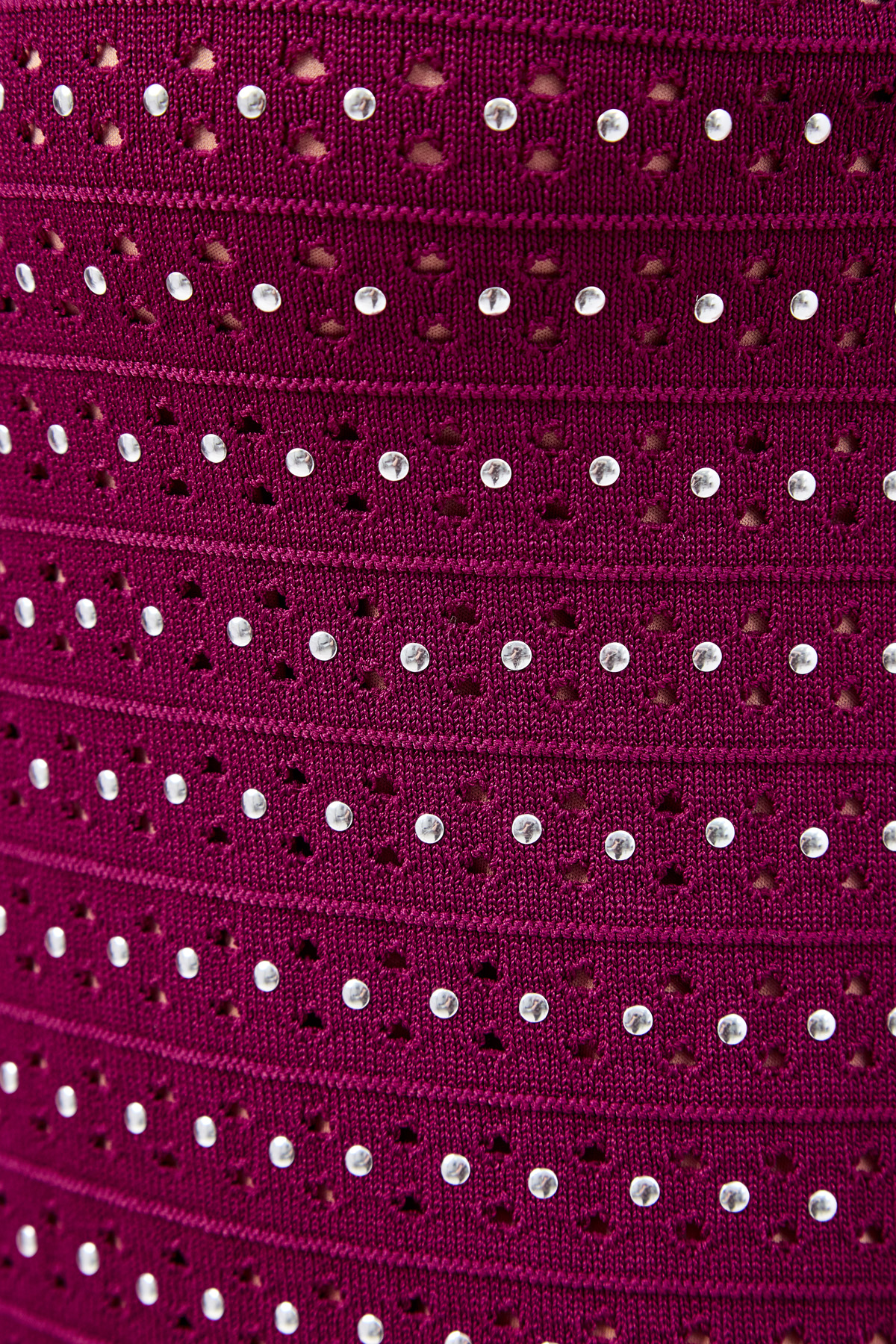 Платье с эффектом перфорации и заклепками MICHAEL Michael Kors, цвет розовый, размер XS;M;L - фото 5