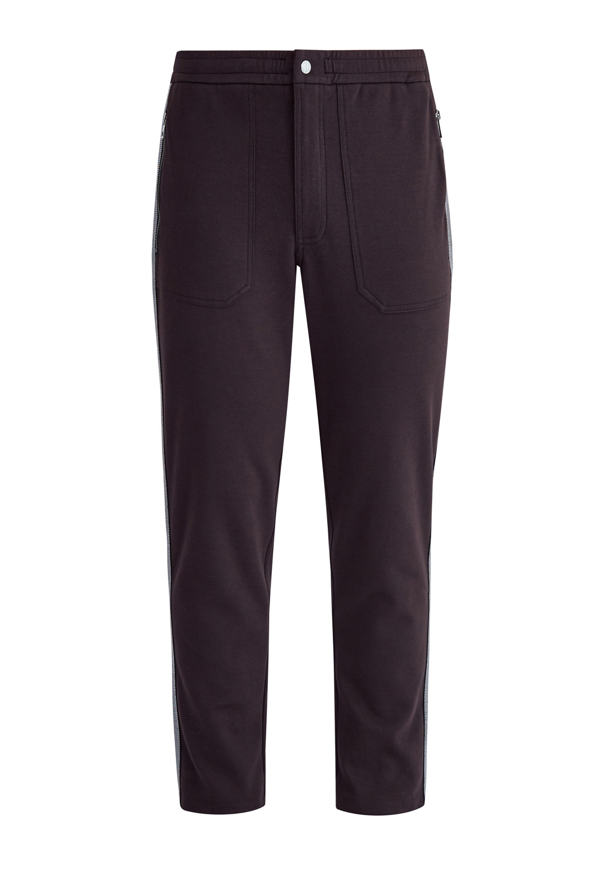 Спортивные брюки из хлопка с лампасами и накладными карманами MICHAEL KORS, цвет черный, размер L;XL;2XL - фото 1