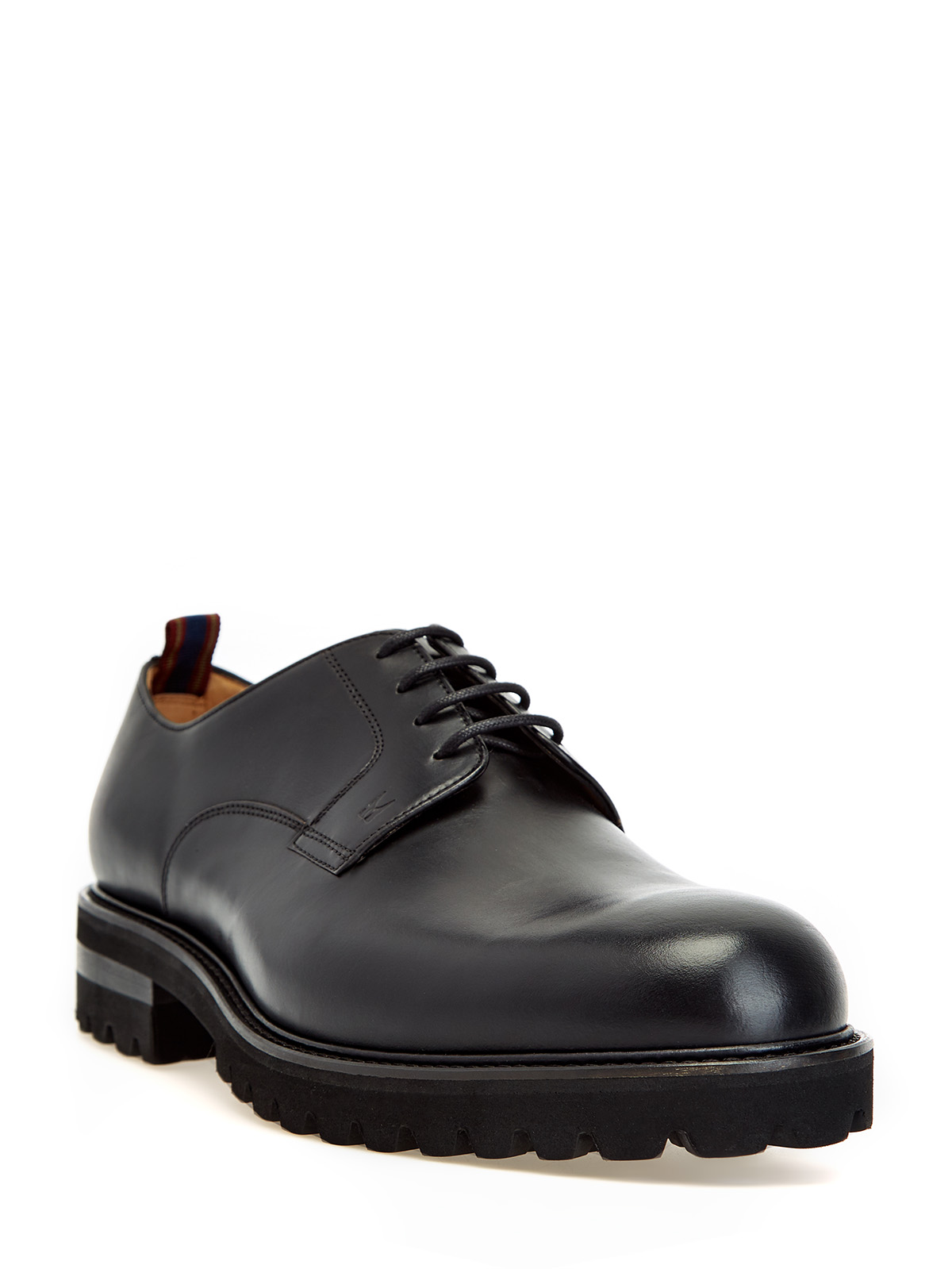 Кожаные ботинки-дерби с протекторной подошвой MORESCHI, цвет черный, размер 40.5;41;42;42.5;43;43.5;44 - фото 2