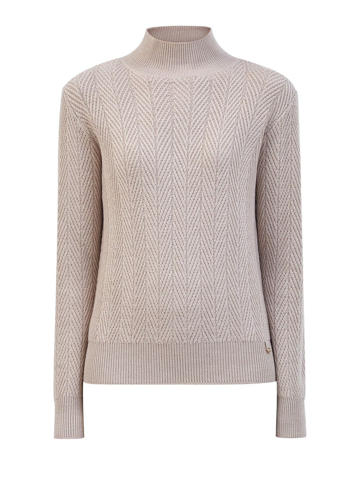 

Джемпер с вязаным узором и мерцающей нитью ламе, Бежевый, Джемпер с вязаным узором и мерцающей нитью ламе