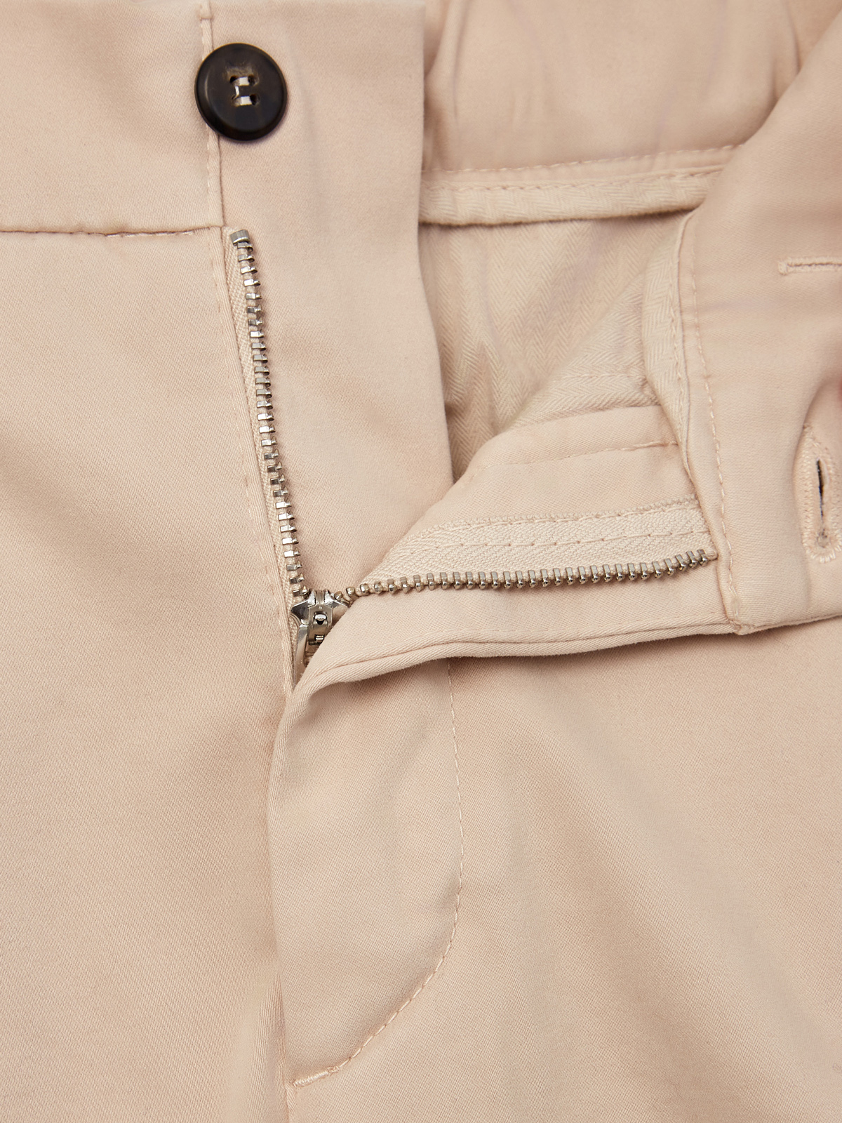 Зауженные брюки из хлопка и лиоцелла с поясом на кулиске ELEVENTY, цвет бежевый, размер 46;48;50;52;54 - фото 6