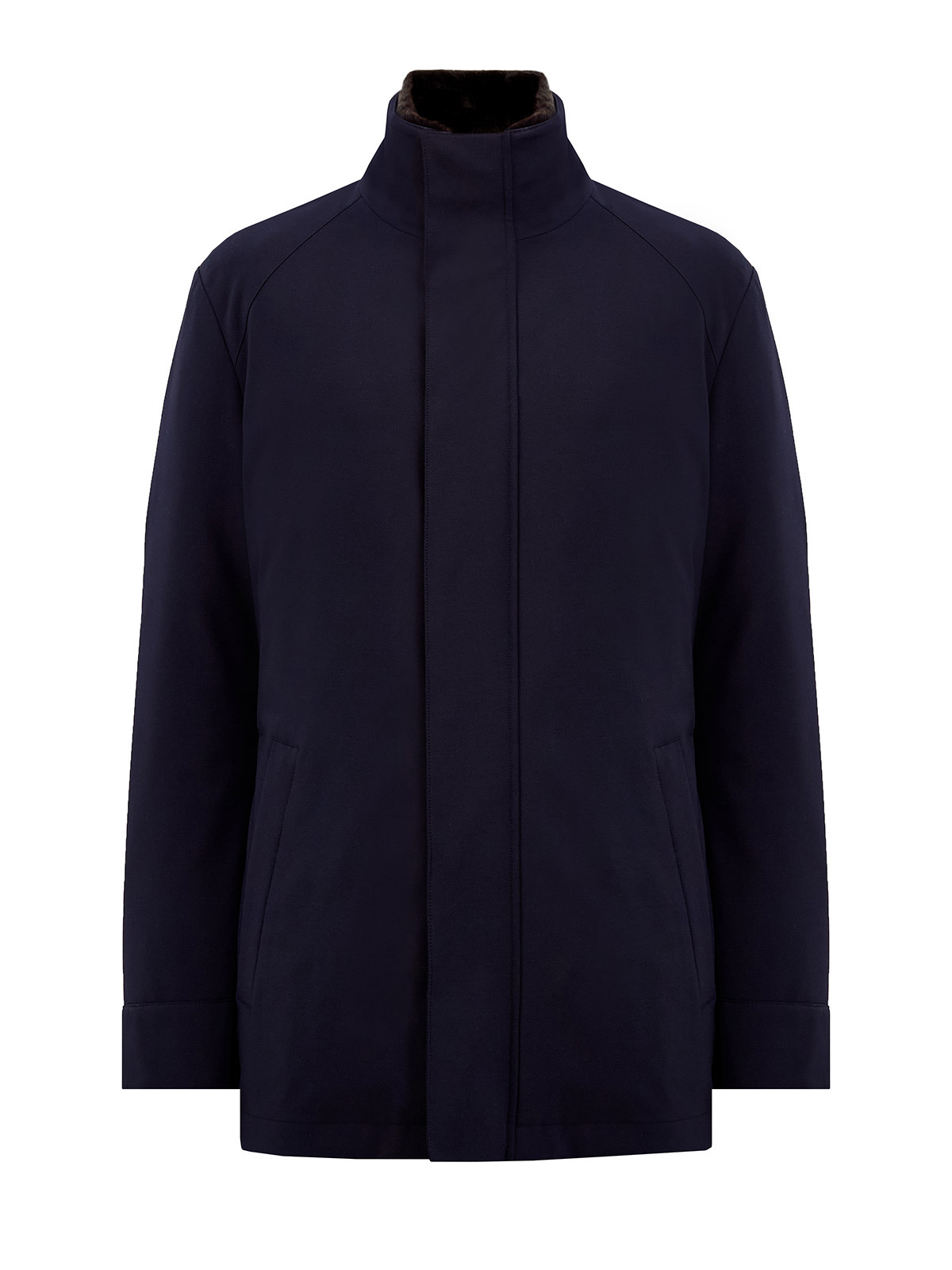 

Пуховая куртка из материала Aerotwill со съемным мехом, Синий, Пуховая куртка из материала Aerotwill со съемным мехом