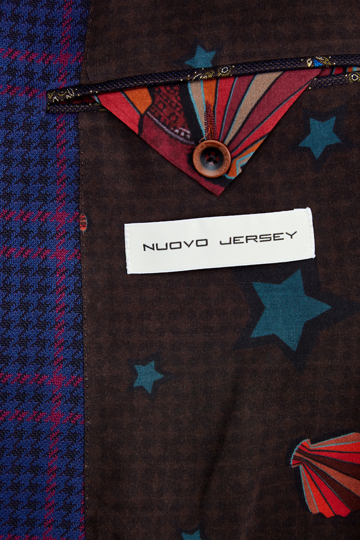 Пиджак из хлопковой пряжи с жаккардовым микро-узором ETRO, цвет мульти, размер 50 - фото 8