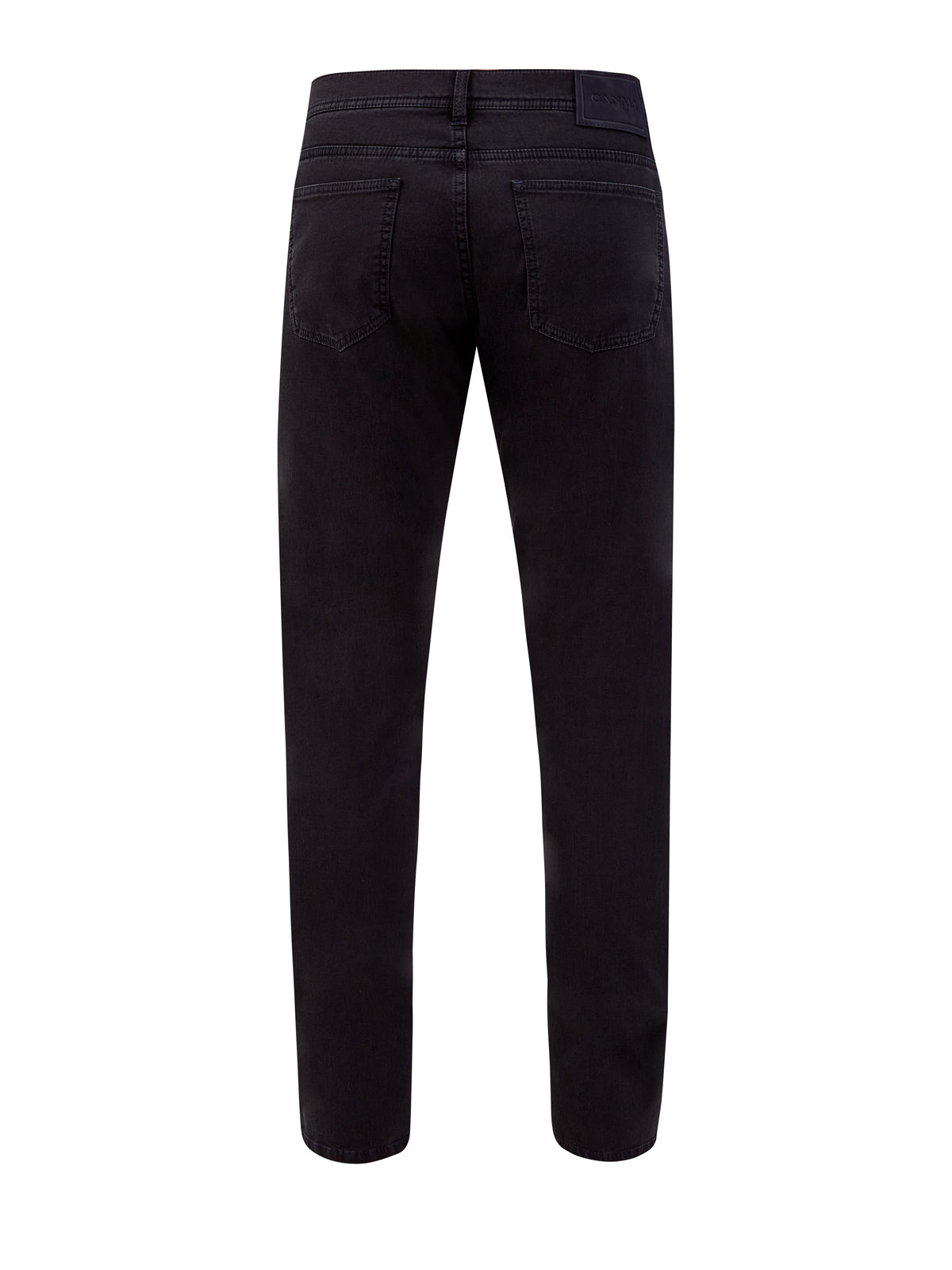 Утепленные джинсы из денима с контрастной прострочкой CANALI, цвет черный, размер 48;50;52;54;56;58 - фото 2