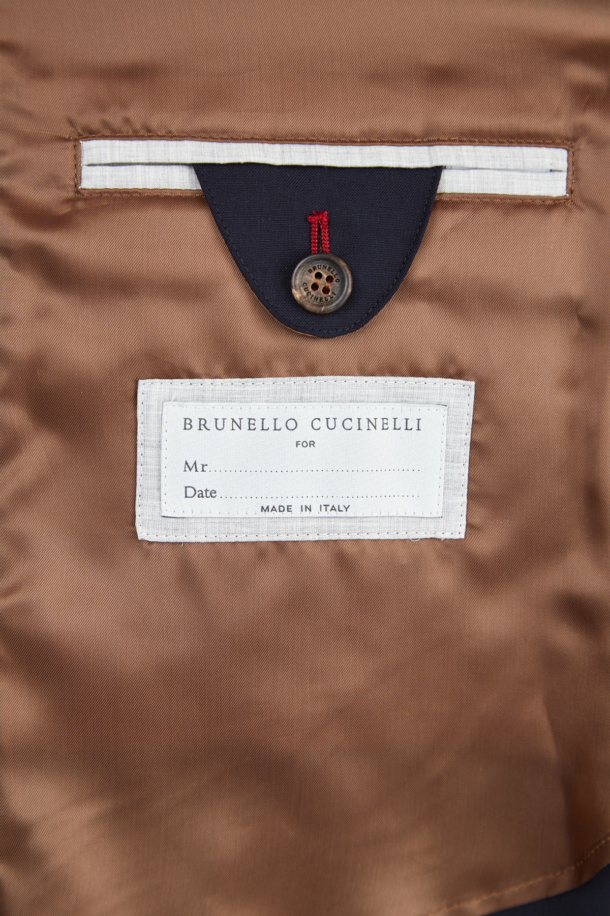 Куртка в стиле casual из шерстяной ткани Water Resist BRUNELLO CUCINELLI, цвет синий, размер 52;56 - фото 6