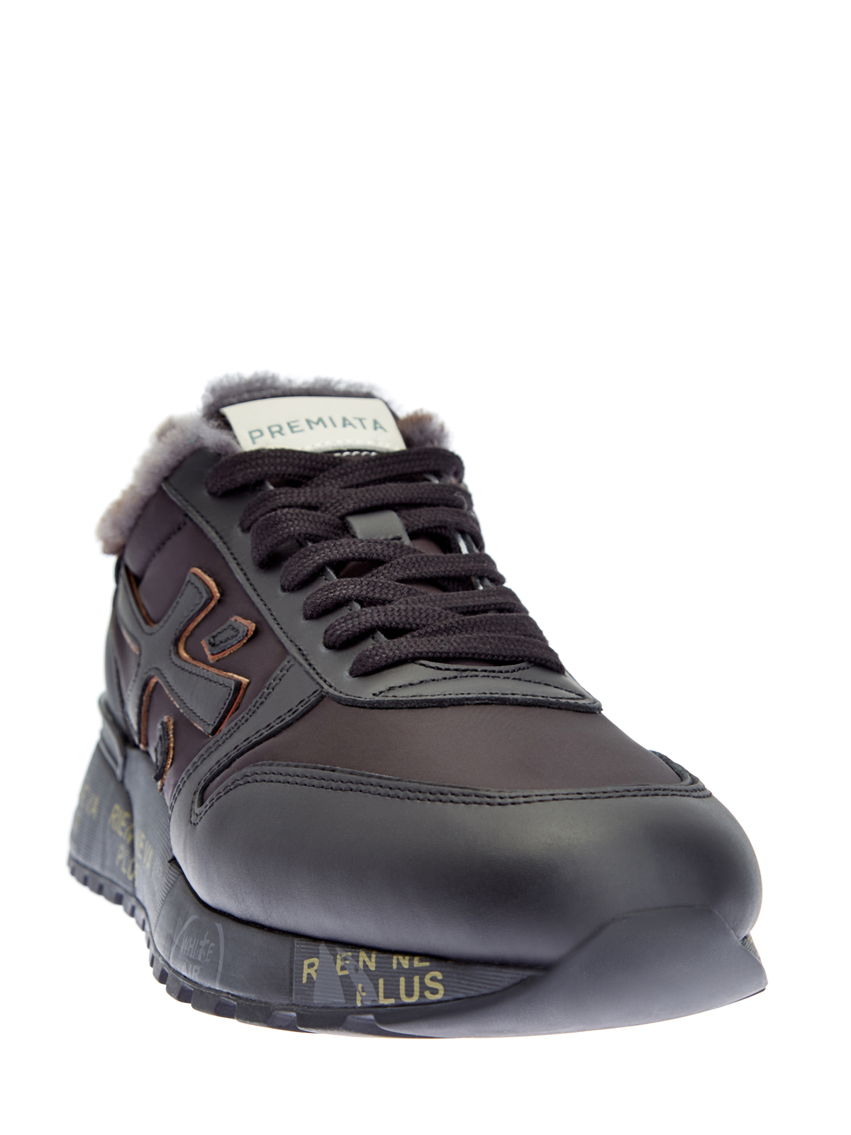 Утепленные мехом кроссовки Mick с принтом на ранте PREMIATA, цвет черный, размер 6;7;8;9;10;11 - фото 3