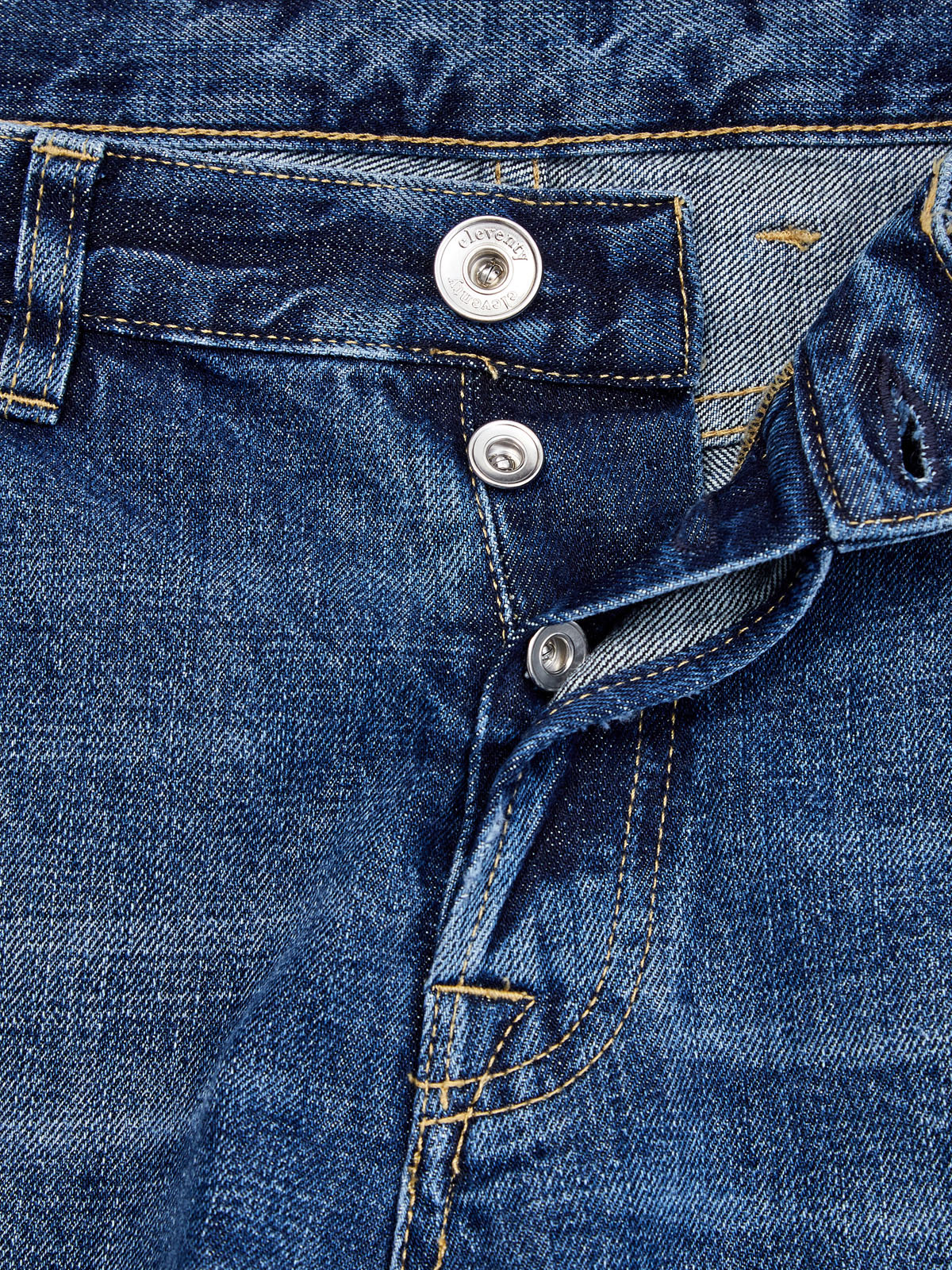 Прямые джинсы с вышитым декором ручной работы ELEVENTY, цвет синий, размер 46;50;54;48;52 - фото 7