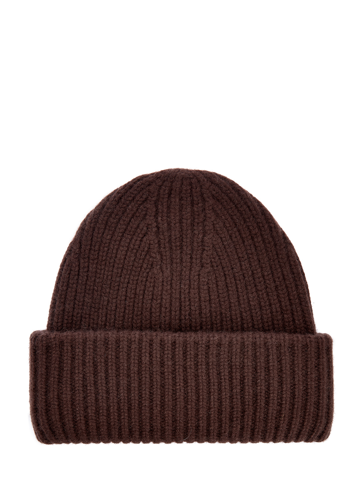 Шапка из теплой кашемировой пряжи с отворотом 37890₽