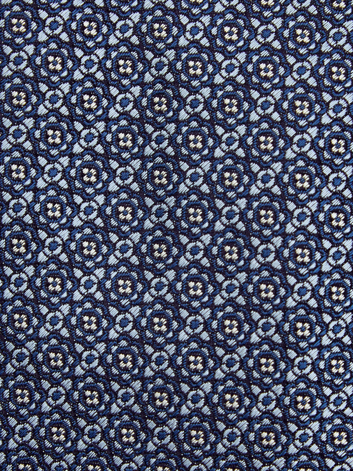 Галстук из шелкового жаккарда с фактурным вышитым принтом CANALI, цвет синий, размер 50;52;54;56;58;48 - фото 2