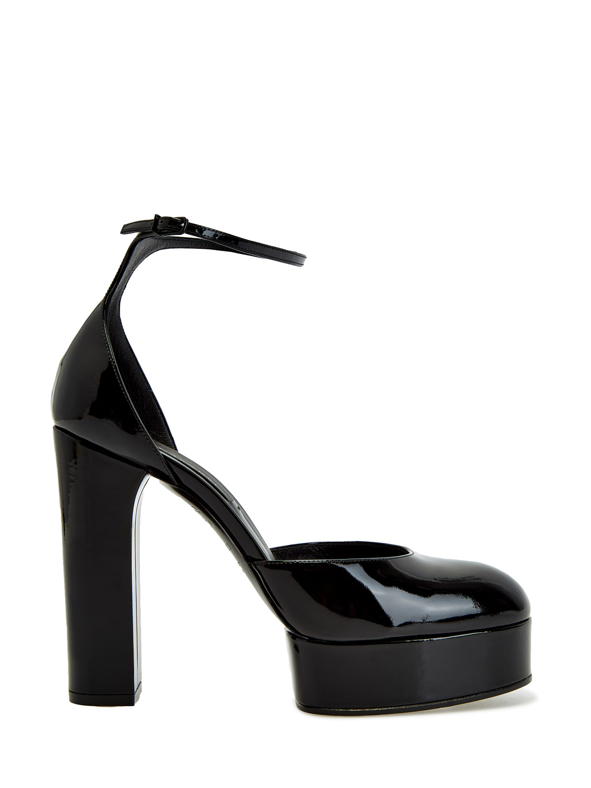 Туфли Betty из лакированной кожи на платформе CASADEI, цвет черный, размер 36.5;37;37.5;38;38.5;39;39.5;40;41 - фото 1