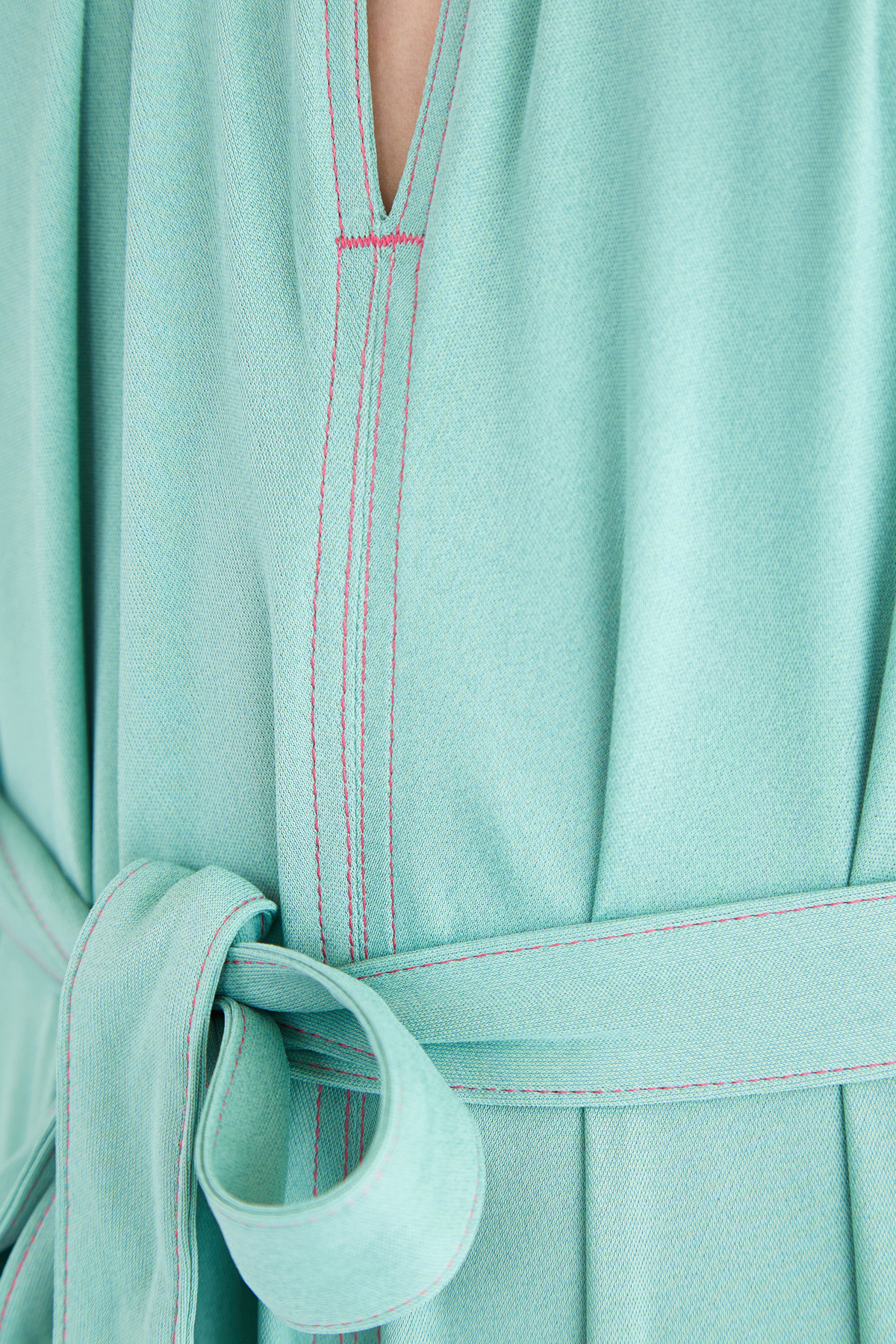 Платье с разрезами и драпировками на лифе и асимметричным подолом AGNONA, цвет зеленый, размер 42;46 - фото 5