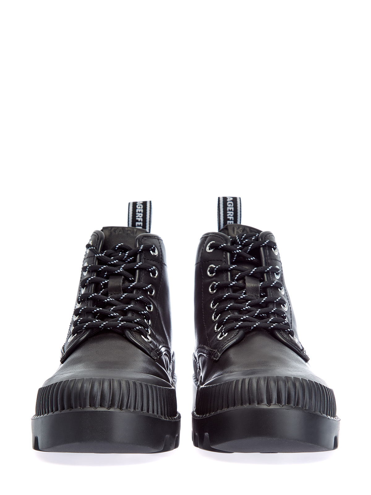Кожаные ботинки Trekka с принтом в стиле граффити KARL LAGERFELD, цвет черный, размер 38;39;41;42;37;40 - фото 6