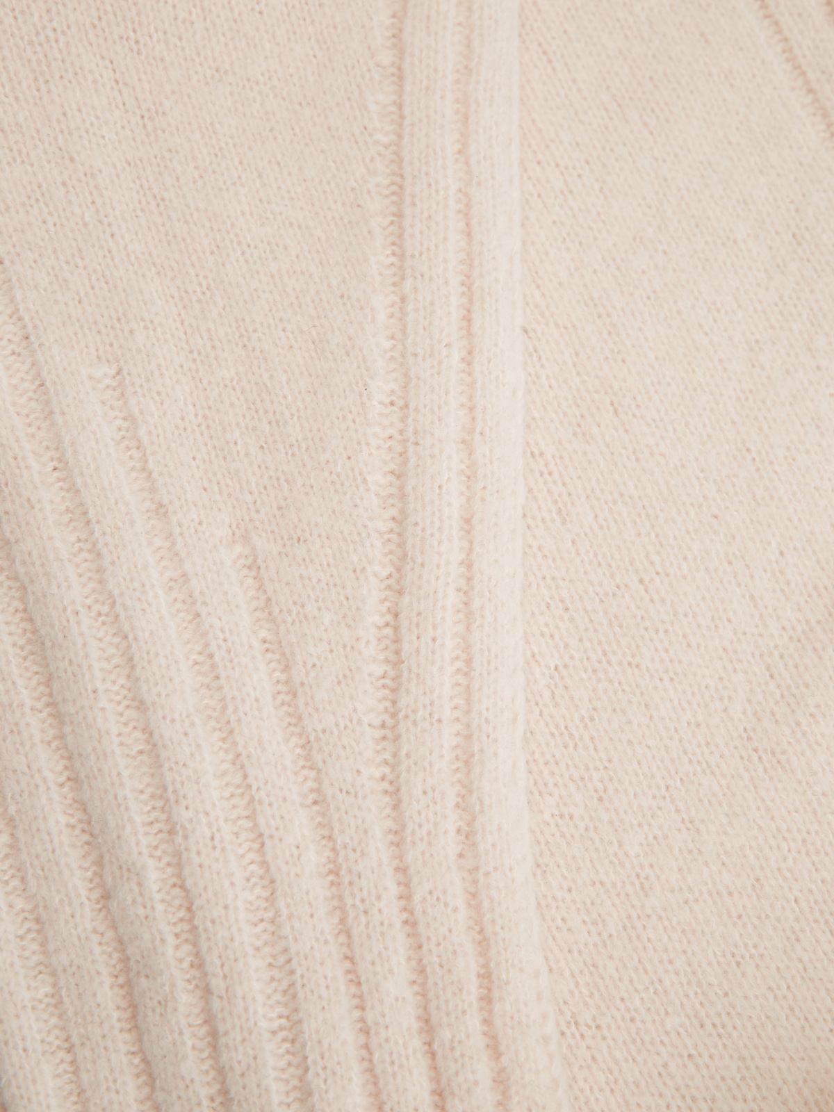 Шарф-палантин из шерсти с вязаным узором в полоску GENTRYPORTOFINO, цвет бежевый, размер XS;S;M;L - фото 2