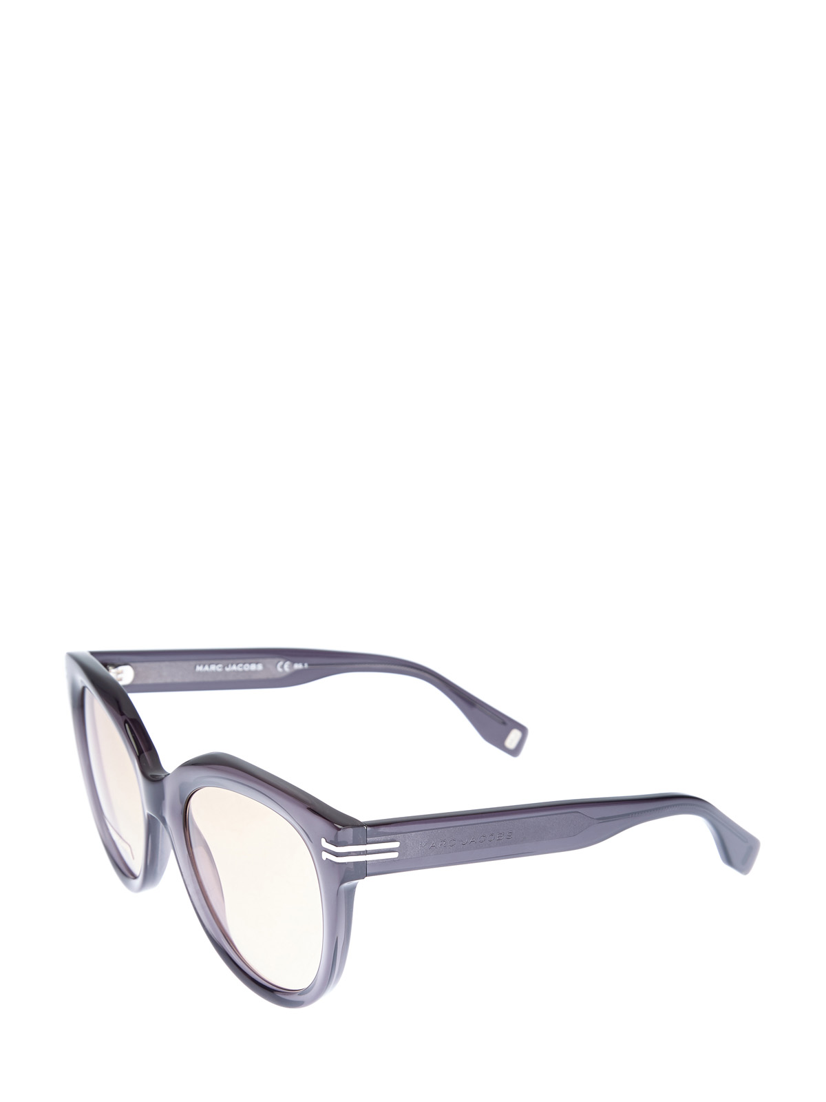 Солнцезащитные очки с мерцающими дужками и монограммой MARC JACOBS (sunglasses), цвет черный, размер S;M;L - фото 2