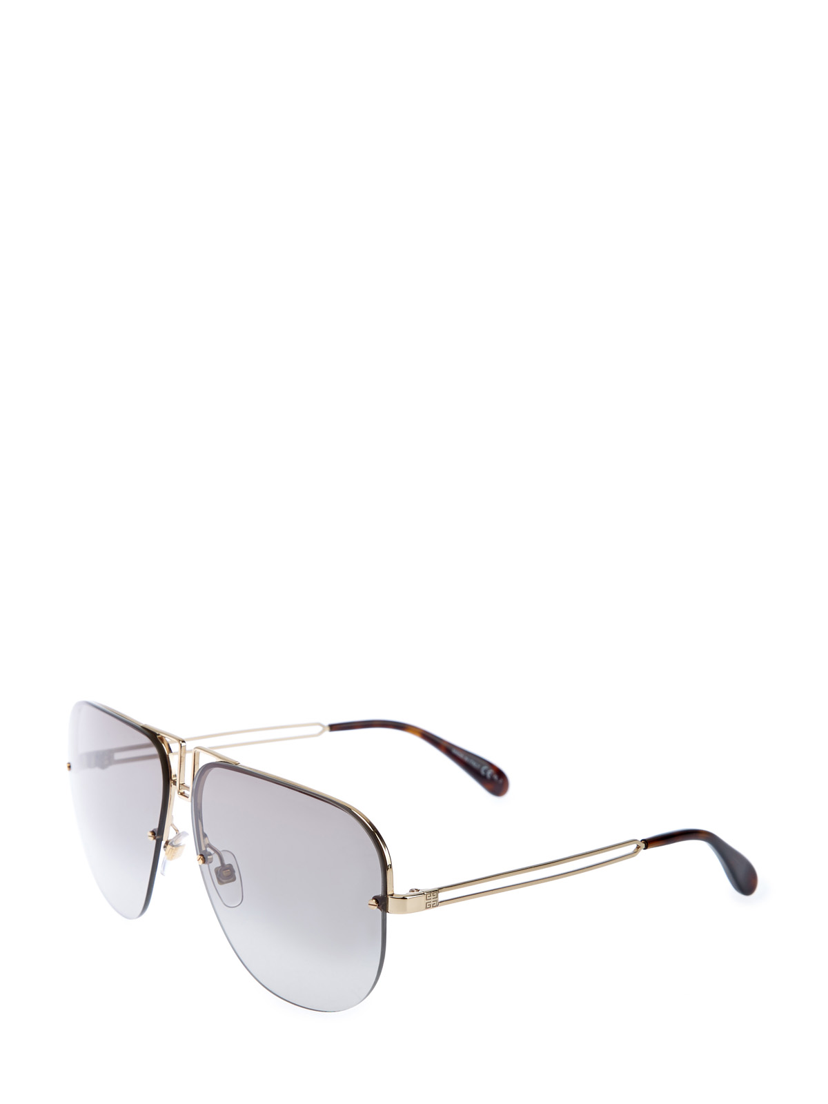 Солнцезащитные очки-авиаторы из легкого ацетата GIVENCHY (sunglasses), цвет черный, размер 40;42;44;46;38 - фото 2