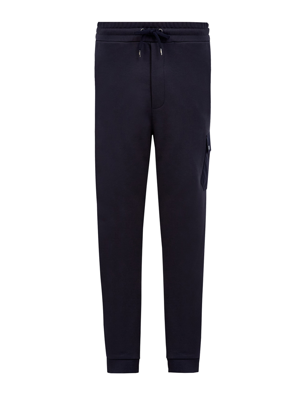 

Хлопковые джоггеры с отделкой из нейлона и поясом на кулиске, Синий, Хлопковые джоггеры с отделкой из нейлона и поясом на кулиске