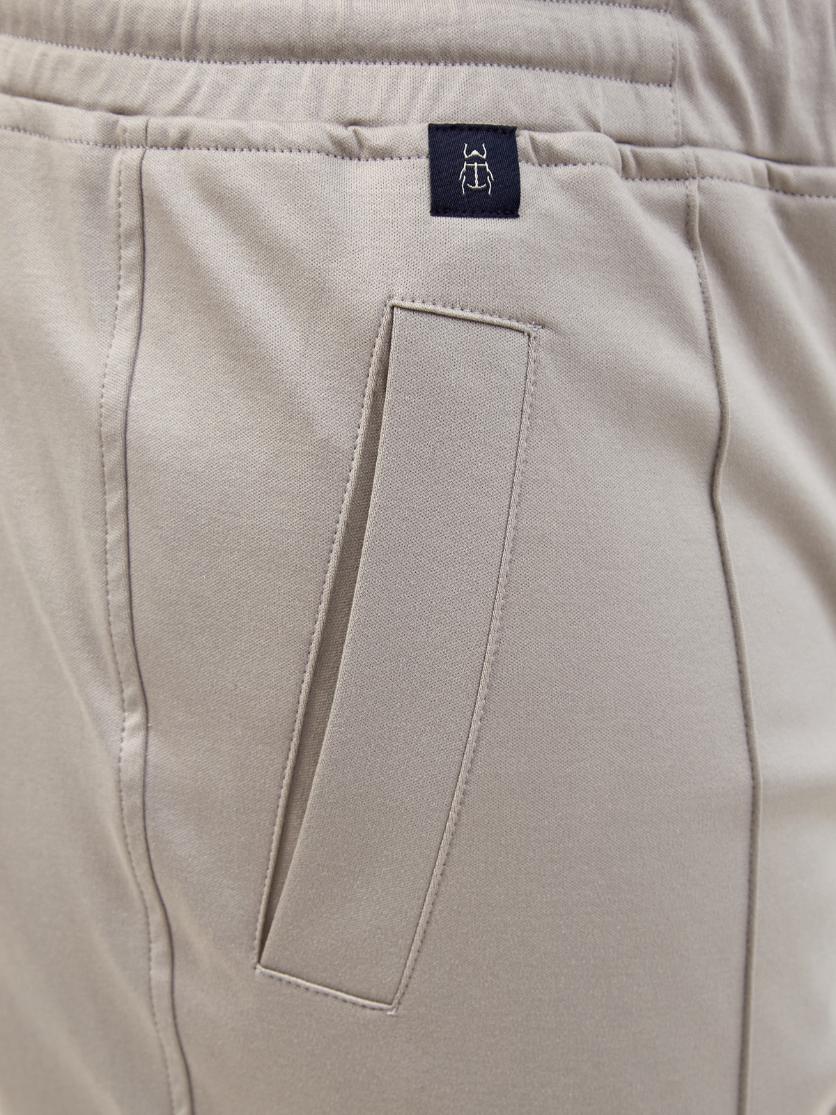 Спортивные брюки из хлопка интерлок с поясом на кулиске CAPOBIANCO, цвет серый, размер 50;52;54;56;58;60 - фото 5