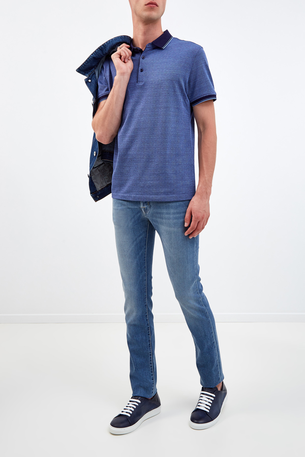 Классические джинсы прямого кроя из денима с ароматической пропиткой JACOB COHEN, цвет синий, размер 48;52;54;54;56;46 - фото 2
