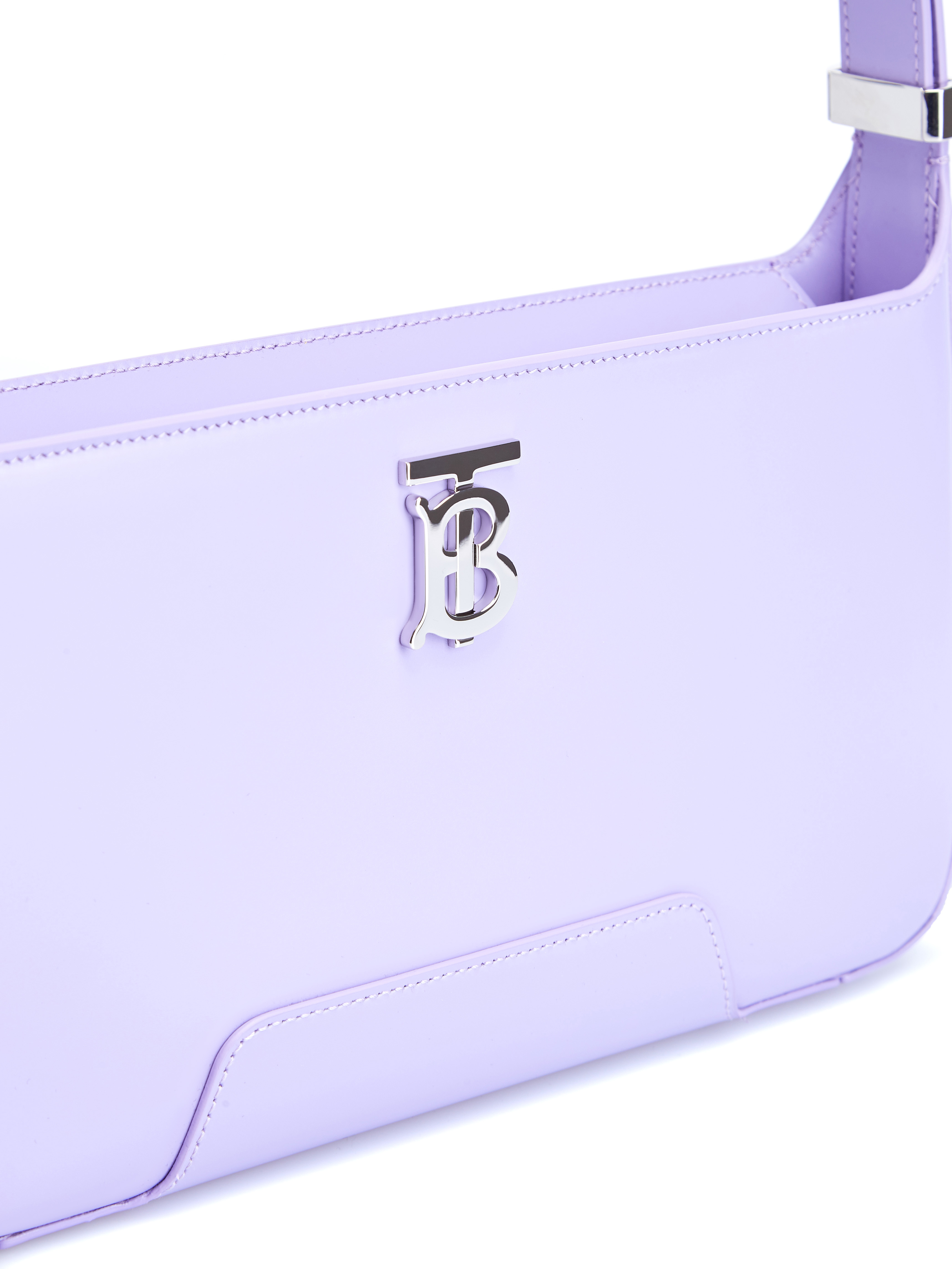 Кожаная сумка TB в пастельном лавандовом оттенке BURBERRY, цвет фиолетовый, размер 40;41;42;43;44;45 - фото 6