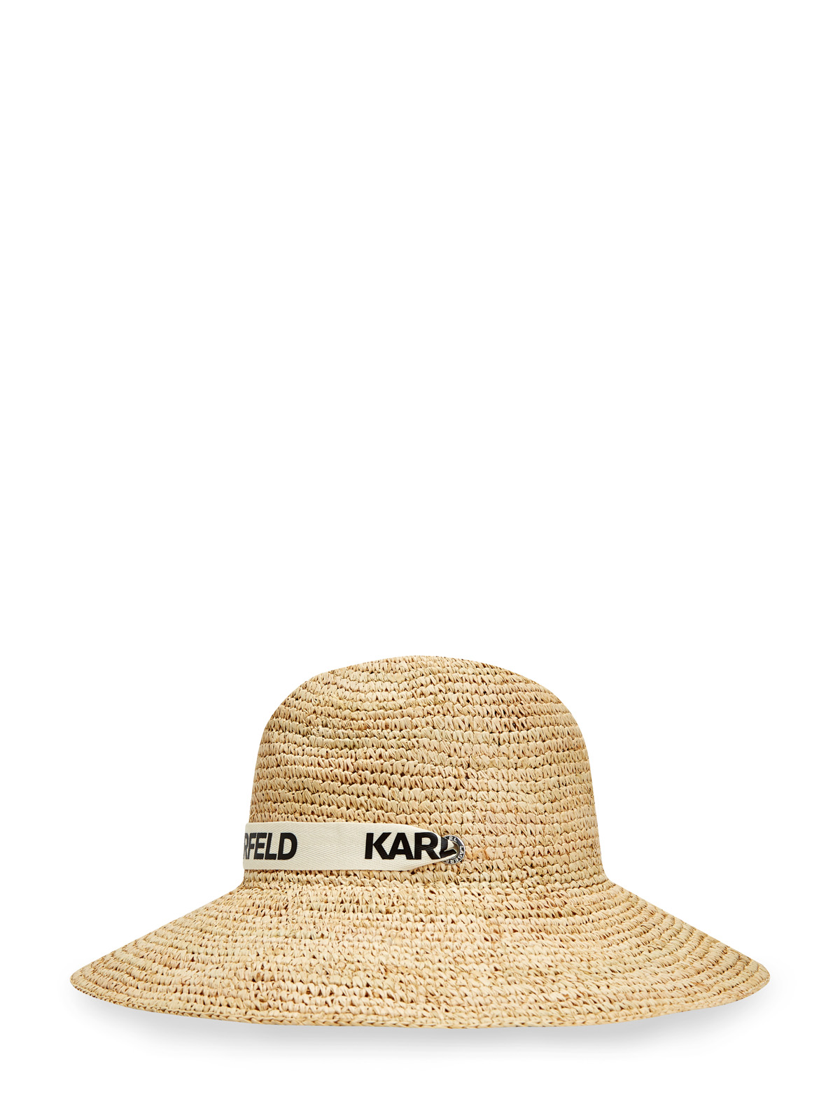 Шляпа K/Essential из плетеной рафии с широкой лентой KARL LAGERFELD, цвет бежевый, размер 38;39;40;41;42;37 Шляпа K/Essential из плетеной рафии с широкой лентой - фото 2